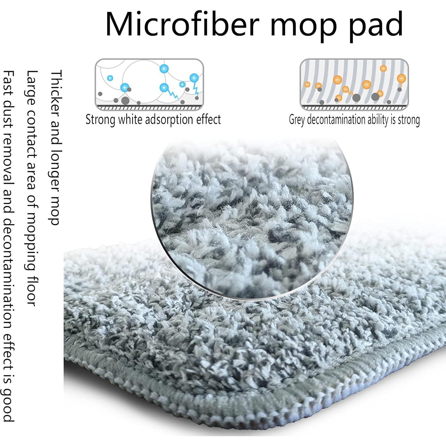 Juego de 6 Almohadillas de Microfibra para Mopa 45.72 cm YOUSHANGJIA