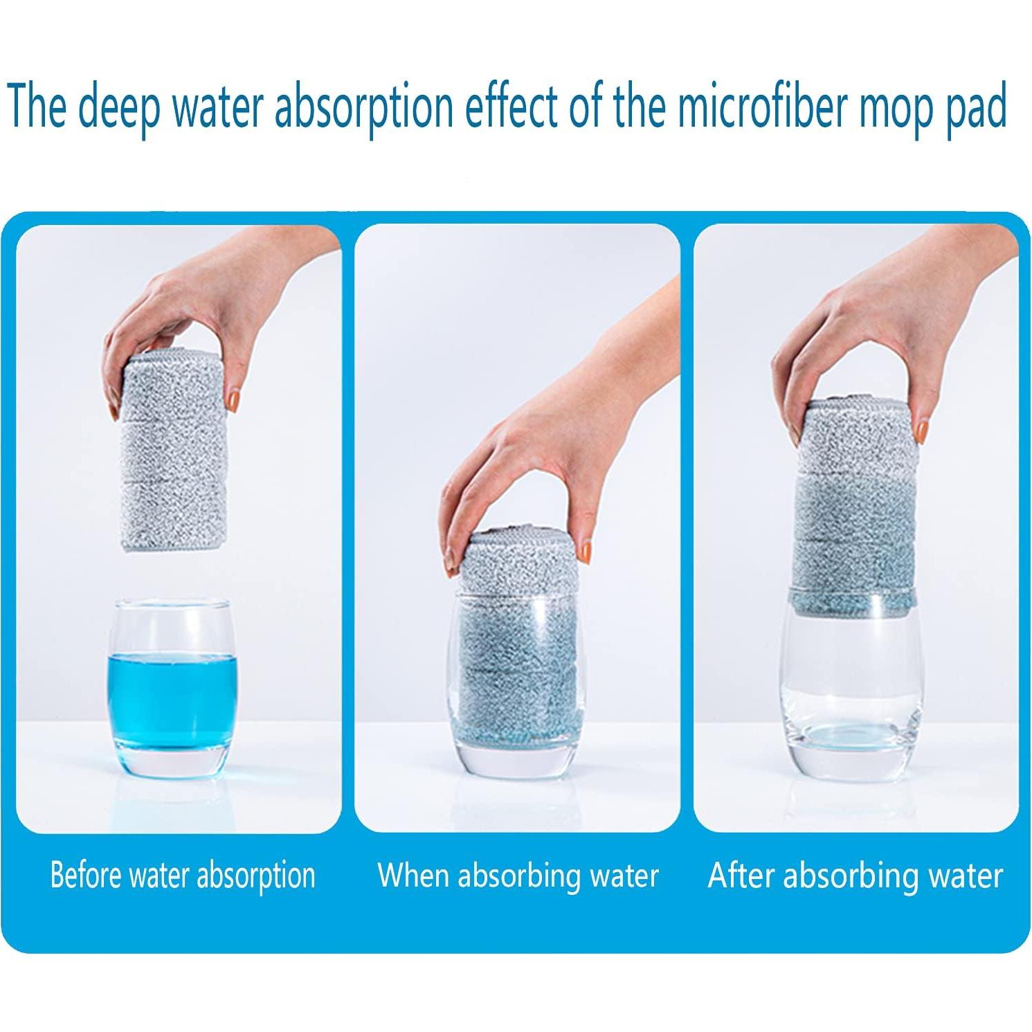 Juego de 6 Almohadillas de Microfibra para Mopa 45.72 cm YOUSHANGJIA