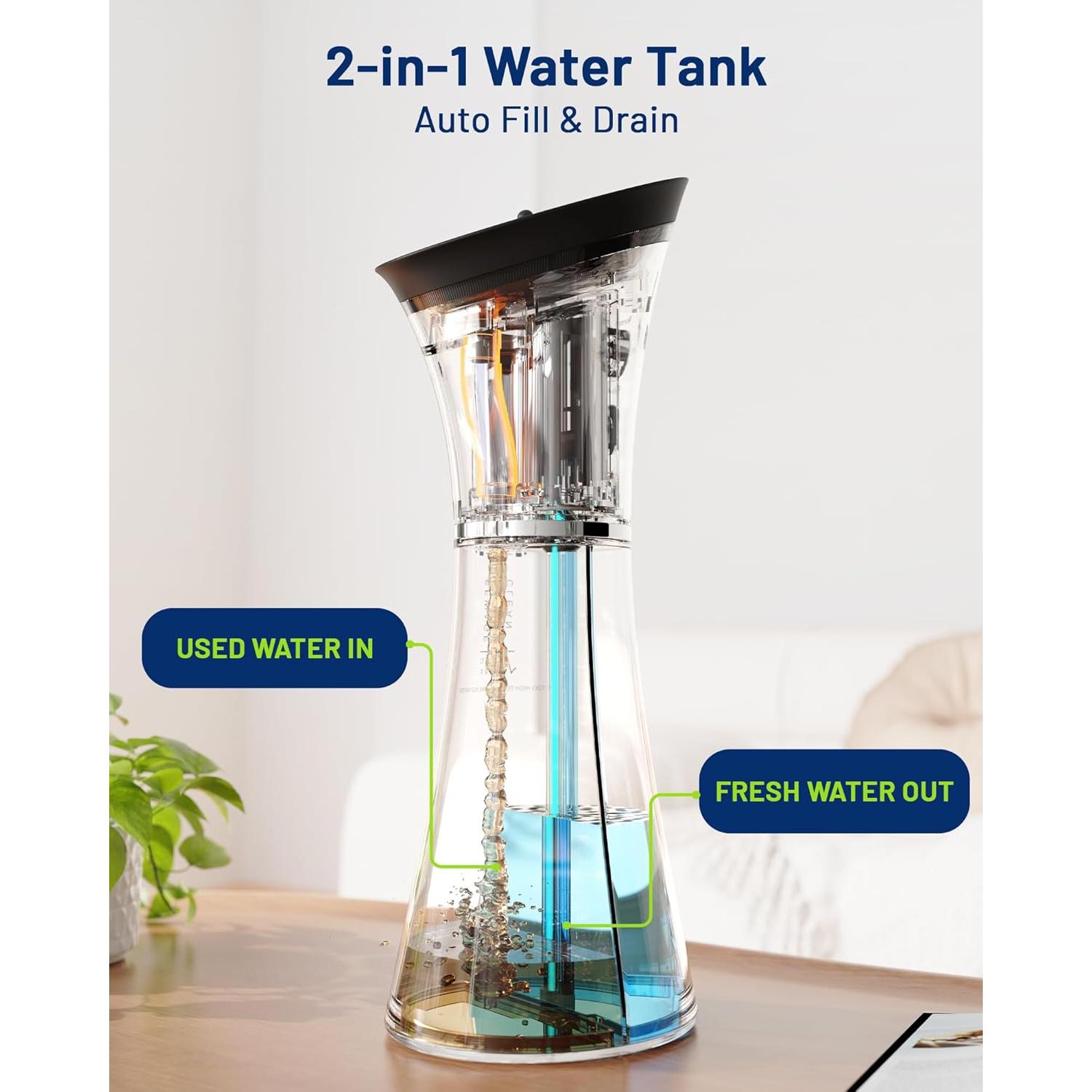 Limpiador de Oídos Eléctrico KAUGIC CSJ-001 IPX7 Semi-Transparente