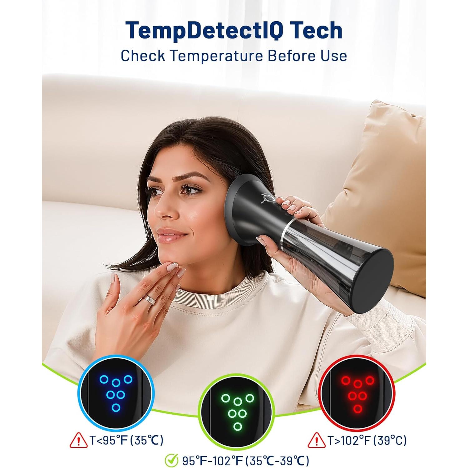 Limpiador de Oídos Eléctrico KAUGIC CSJ-001 IPX7 Semi-Transparente