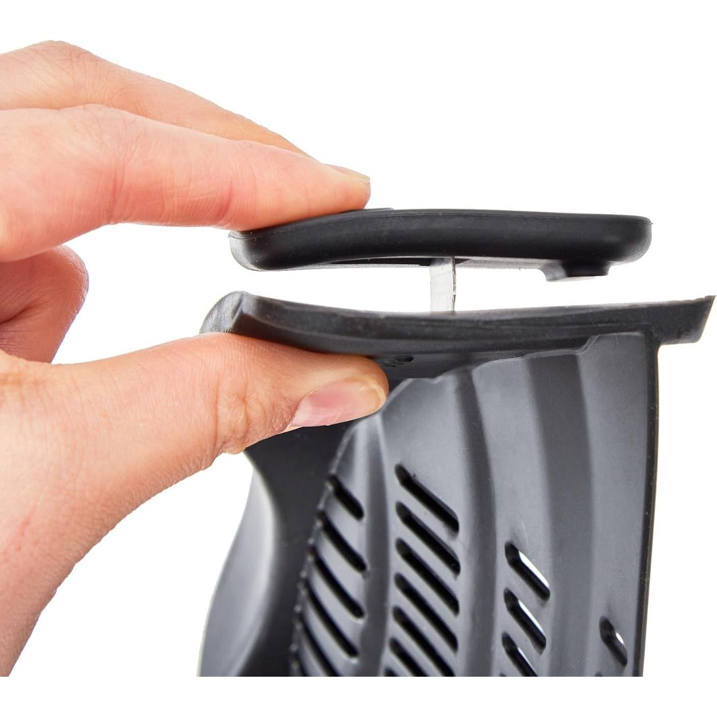 Colador de Silicona Clip On S&F Homes - Negro, Resistente al Calor