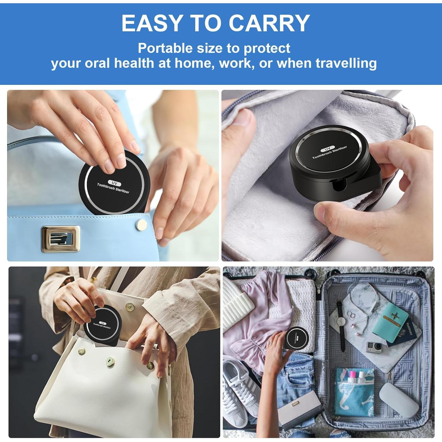 Soporte desinfectante UV para cepillos de dientes Sugar Swan