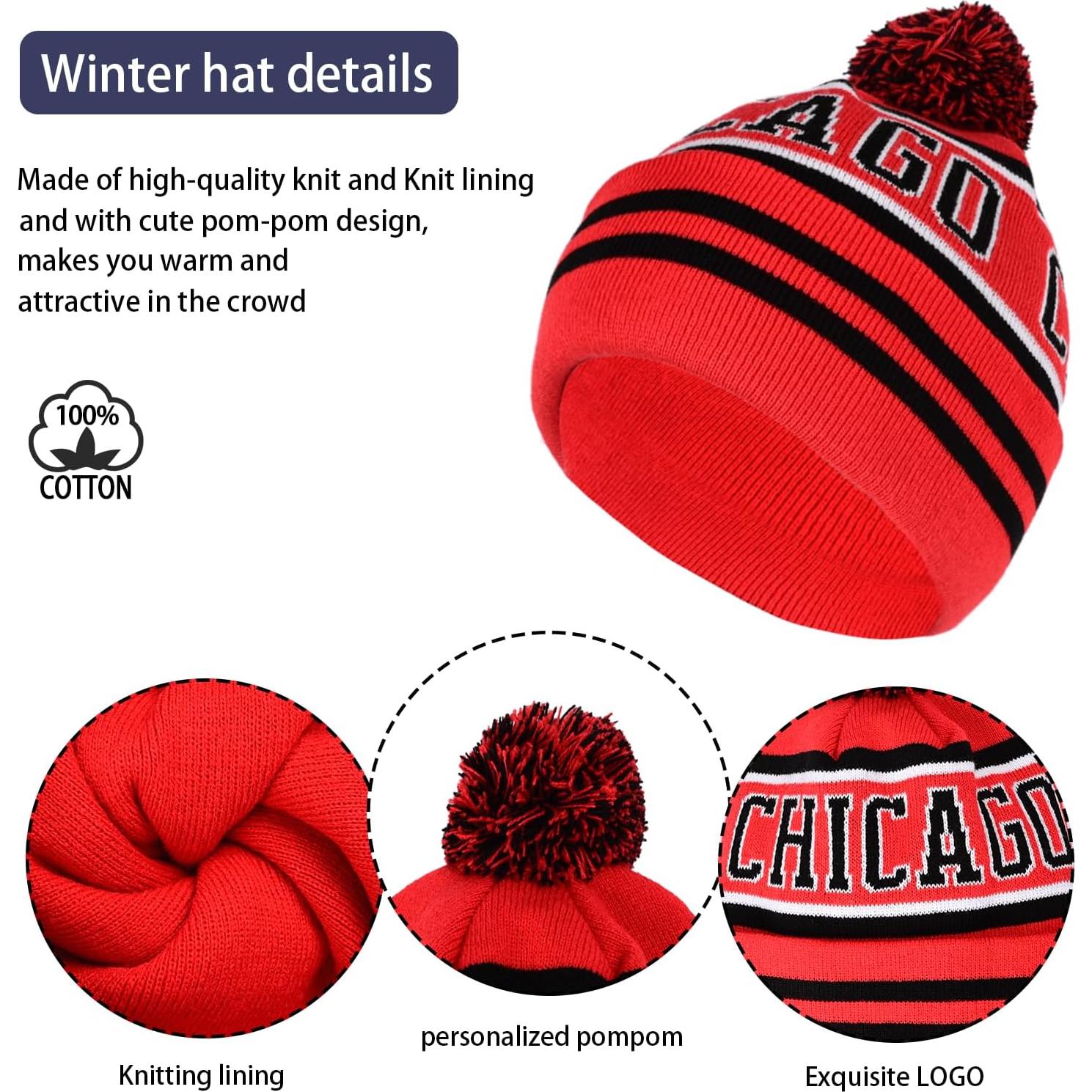 Gorro Beanie Clásico Vintage con Calavera y Guantes Cálidos