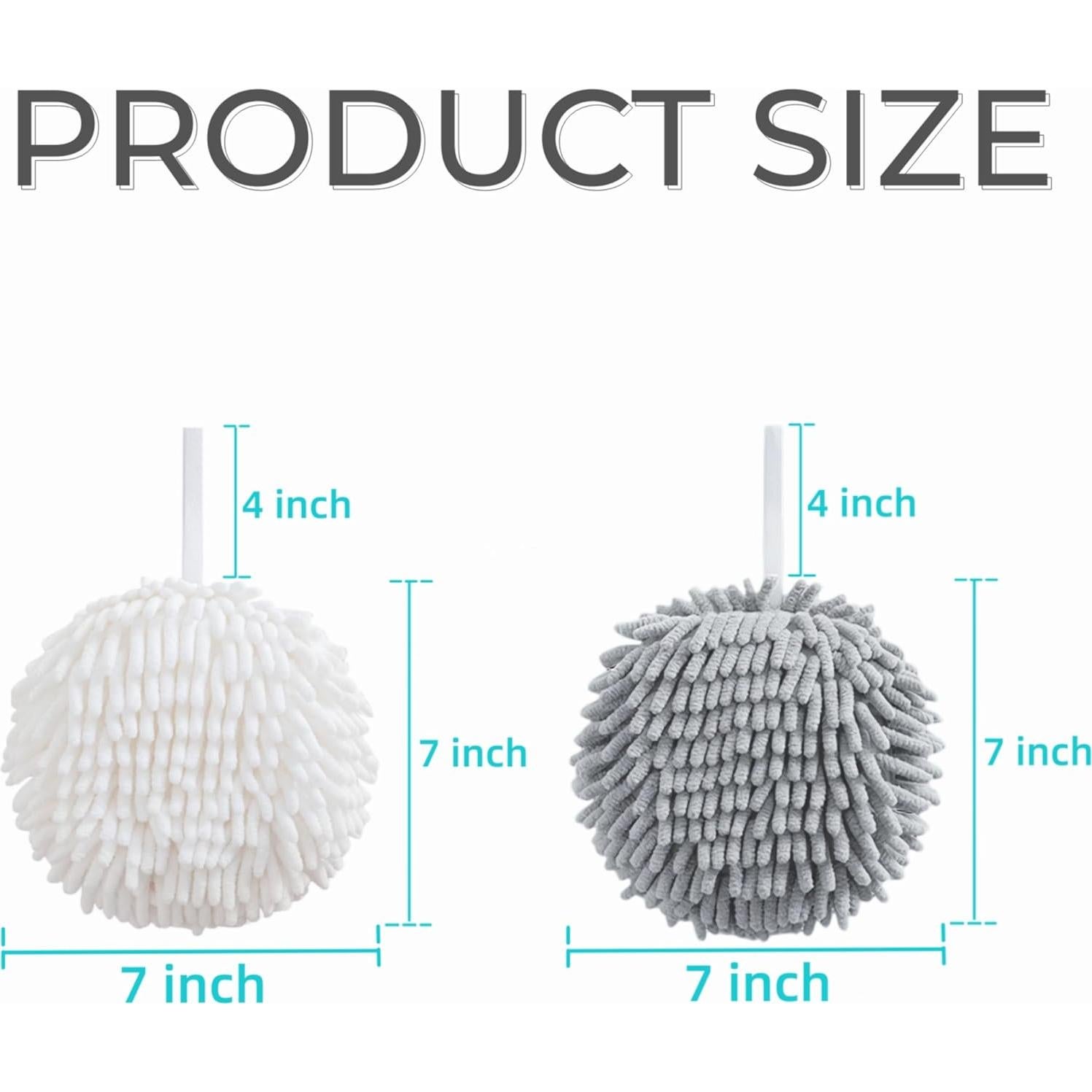 Juego de 3 Toallas de Mano Chenille Frbryak Suaves y Absorbentes