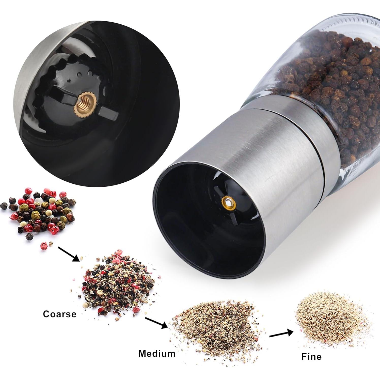 Molino de Pimienta Gulex® Acero Inoxidable Ajustable 258g