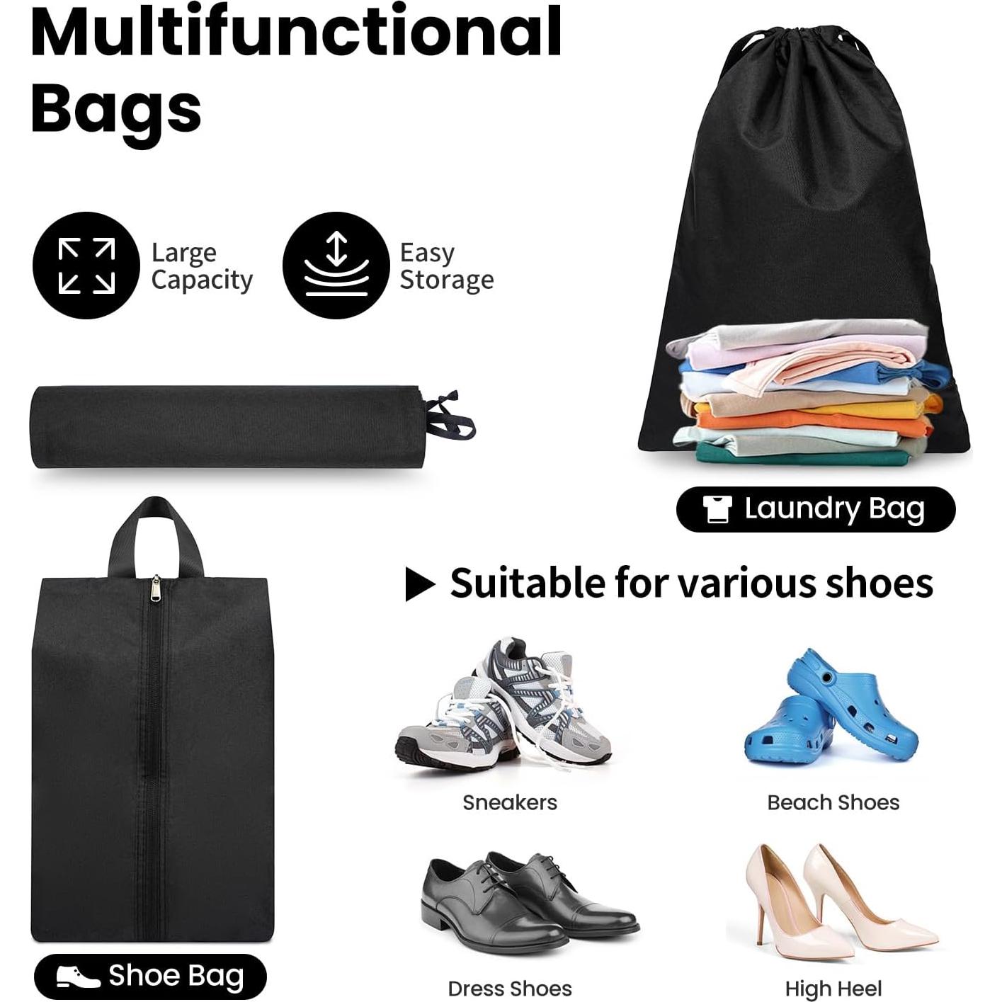 Set de 8 Cubos de Compresión EO-UP para Viajes 25.4x17.8cm