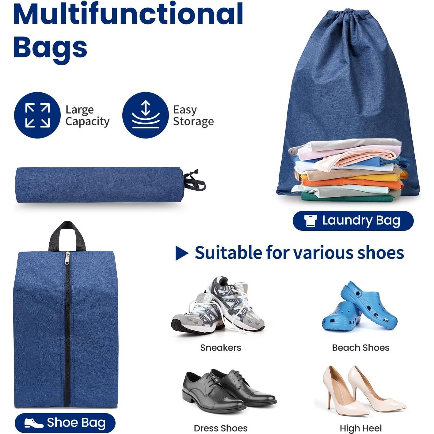 Set de 8 Cubos de Compresión EO-UP para Viajes 25.4x17.8cm