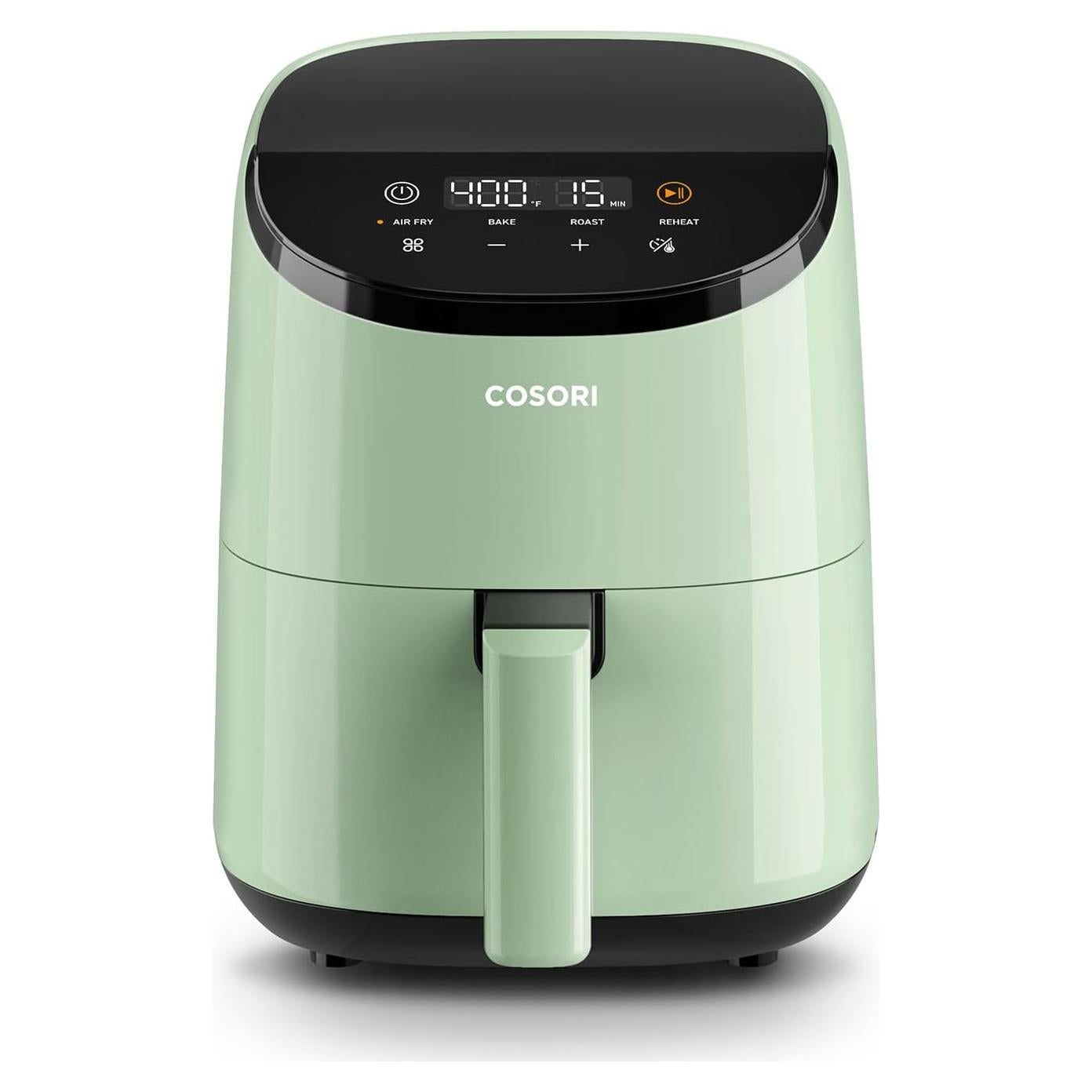 Freidora de Aire COSORI 2.1 Qt Verde, 4 Funciones, Apta Lavavajillas