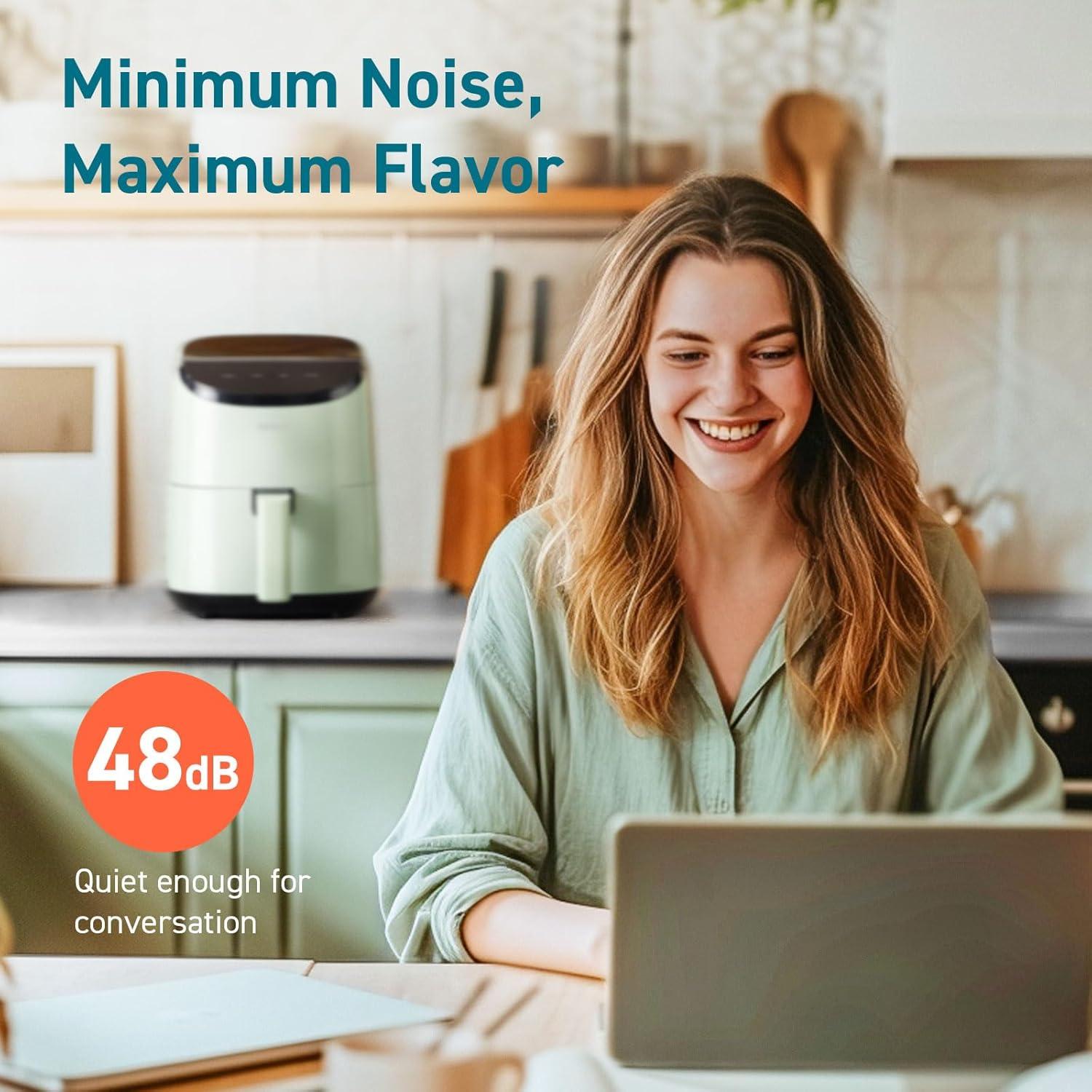 Freidora de Aire COSORI 2.1 Qt Verde, 4 Funciones, Apta Lavavajillas