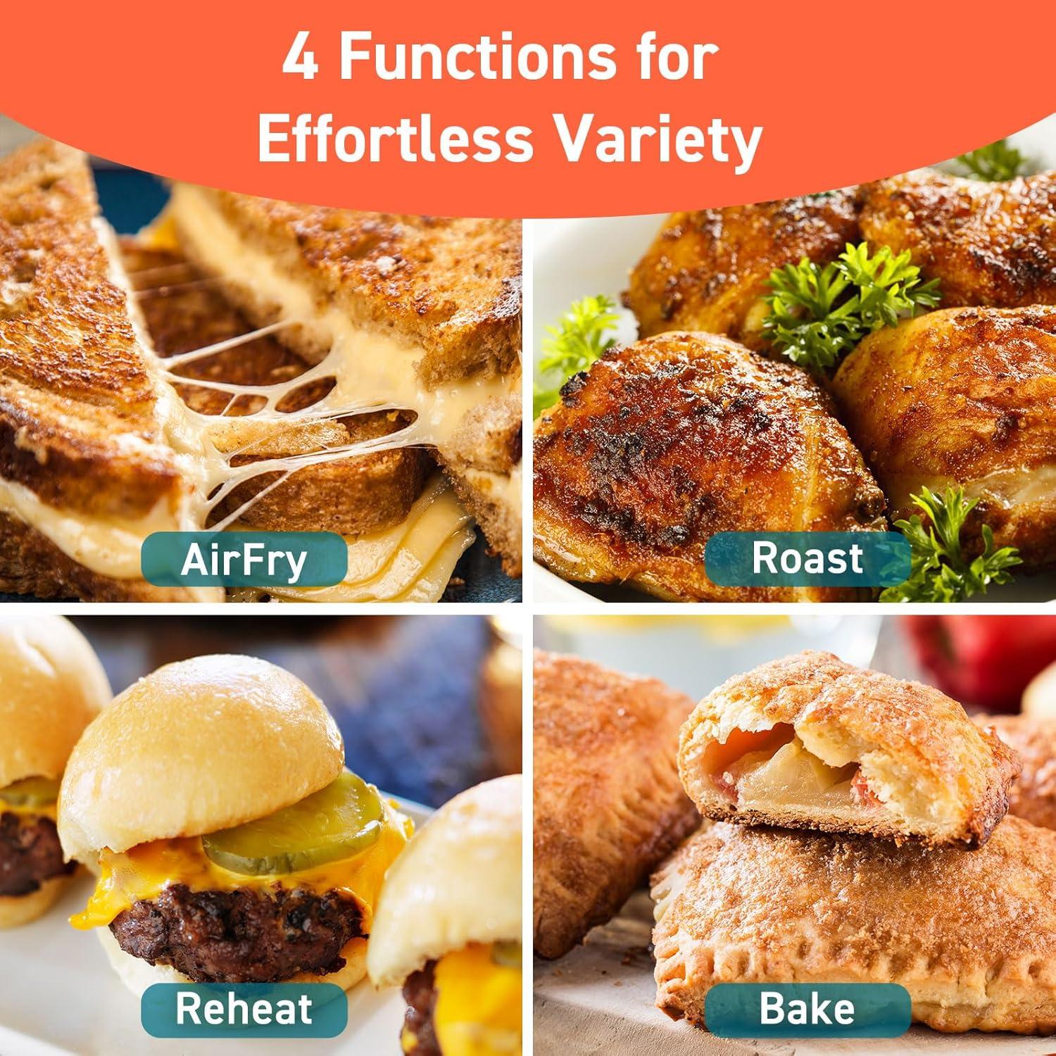 Freidora de Aire COSORI 2.1 Qt Verde, 4 Funciones, Apta Lavavajillas