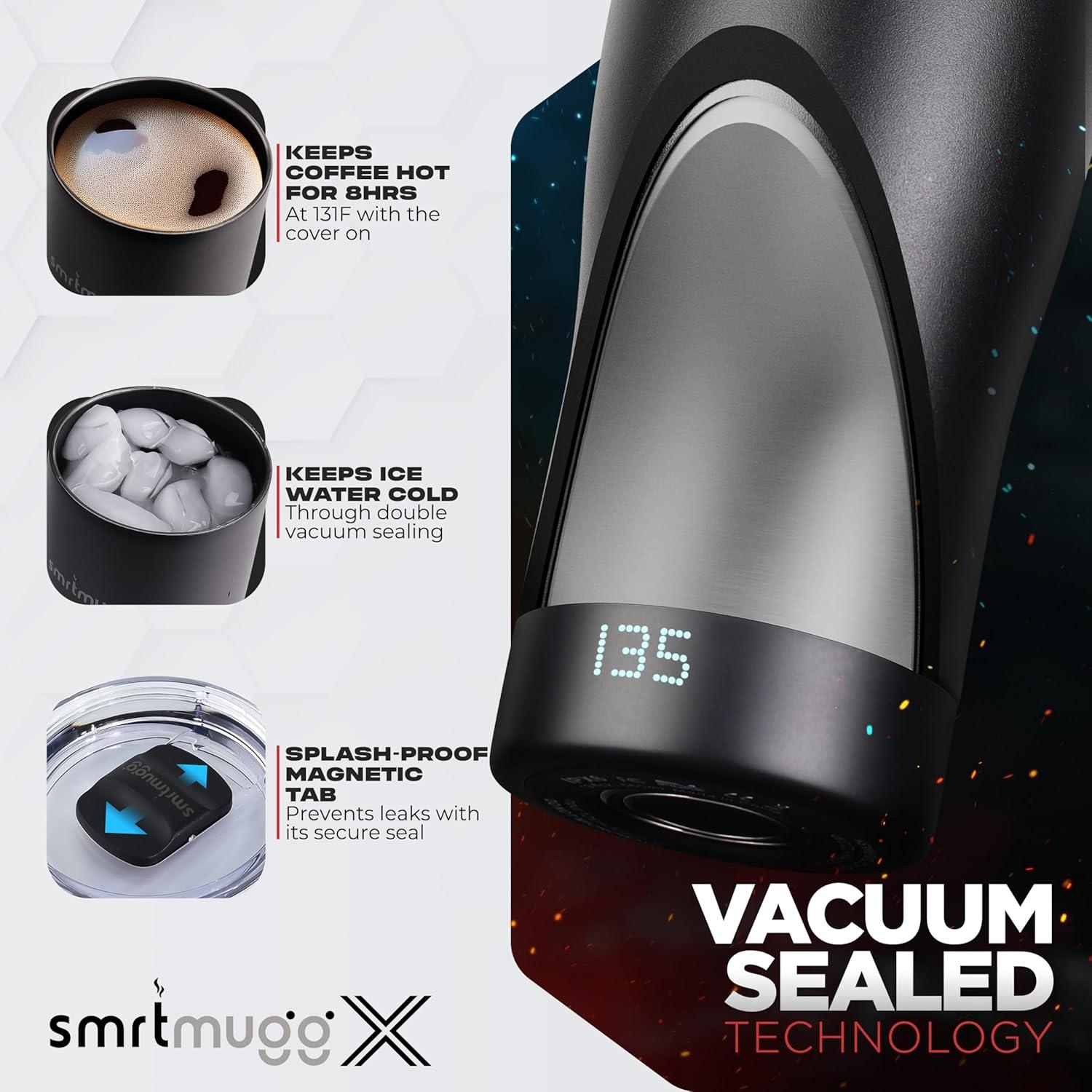 Taza de Café Auto-Calentada SmrtMugg X 0.56 L Pantalla LCD