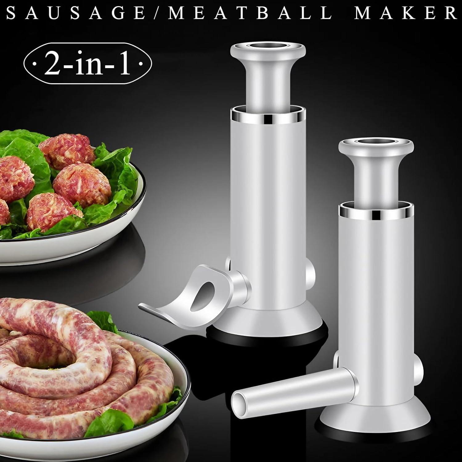 Máquina de embutir salchichas Usluole 2 en 1 acero inoxidable