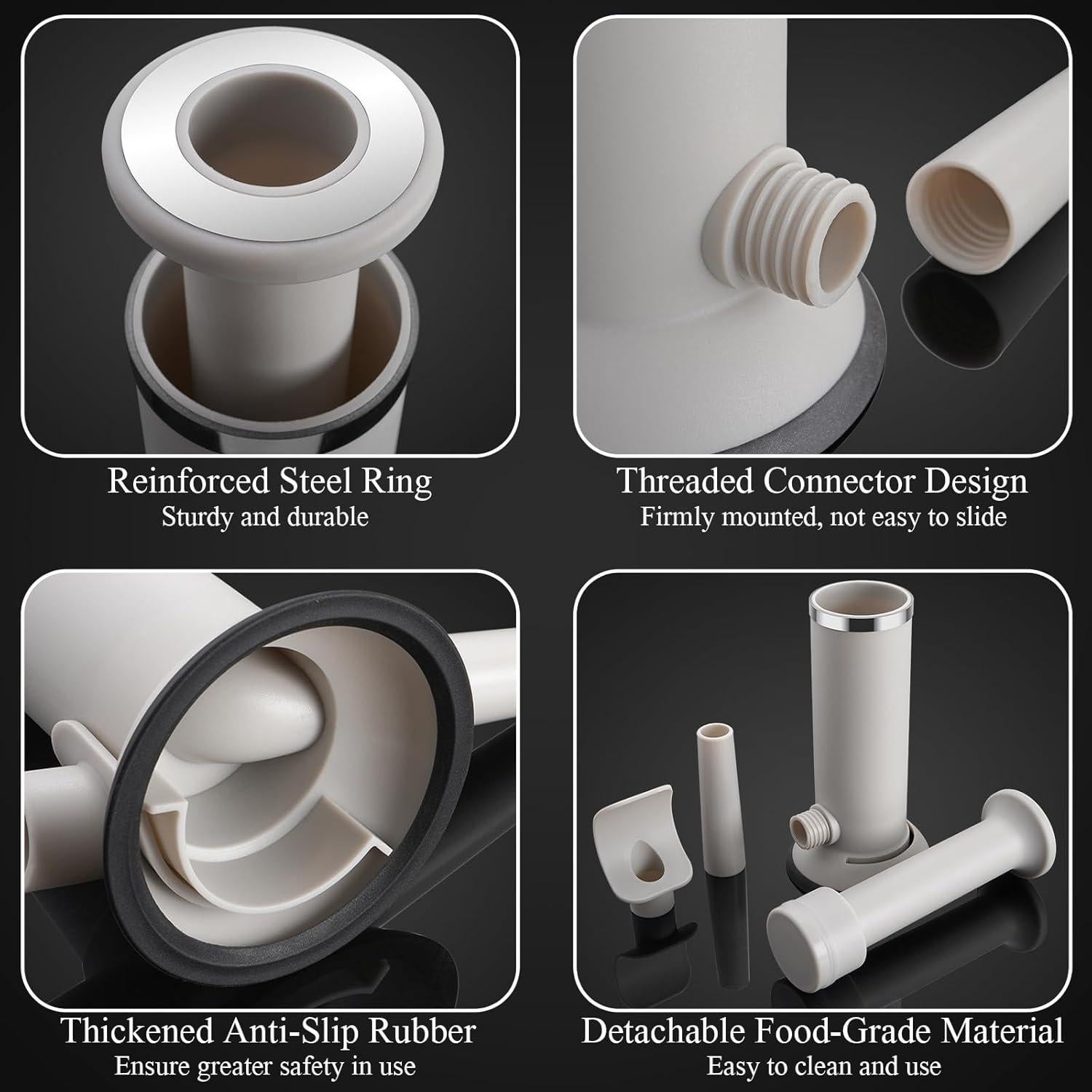 Máquina de embutir salchichas Usluole 2 en 1 acero inoxidable