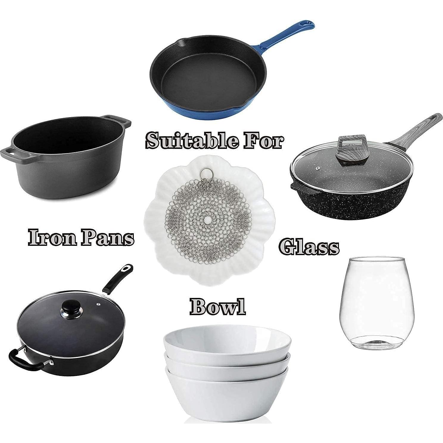 Limpiador de Sartén de Hierro Fundido Lucky Success 15.24 cm