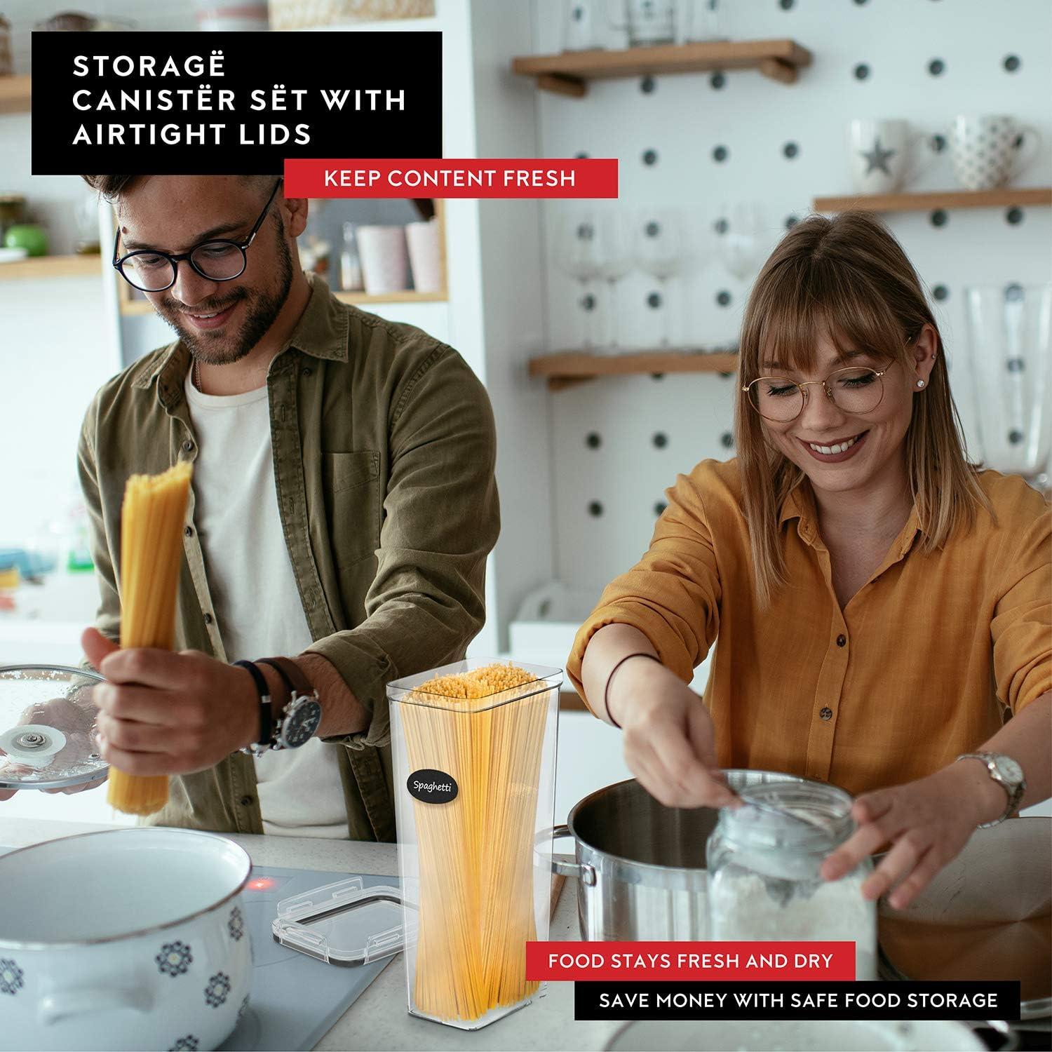 Juego de 4 Contenedores Herméticos DWËLLZA 2.8L para Alimentos