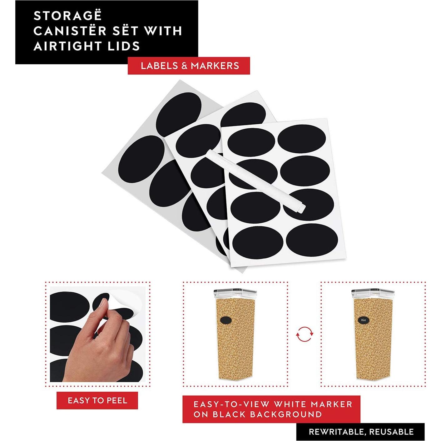 Juego de 4 Contenedores Herméticos DWËLLZA 2.8L para Alimentos