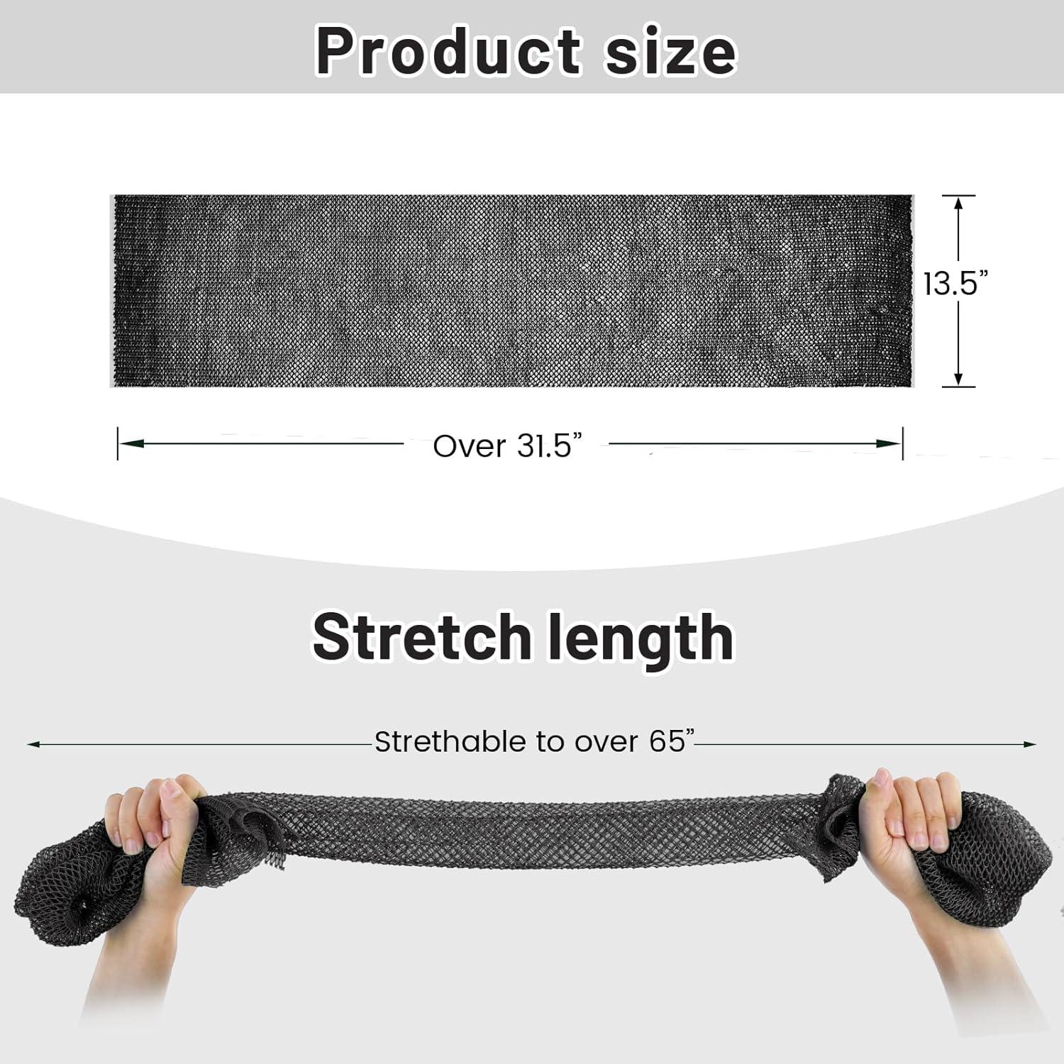 Esponja Exfoliante de Red Africana Zocy - Negro, 19.19x14.29cm