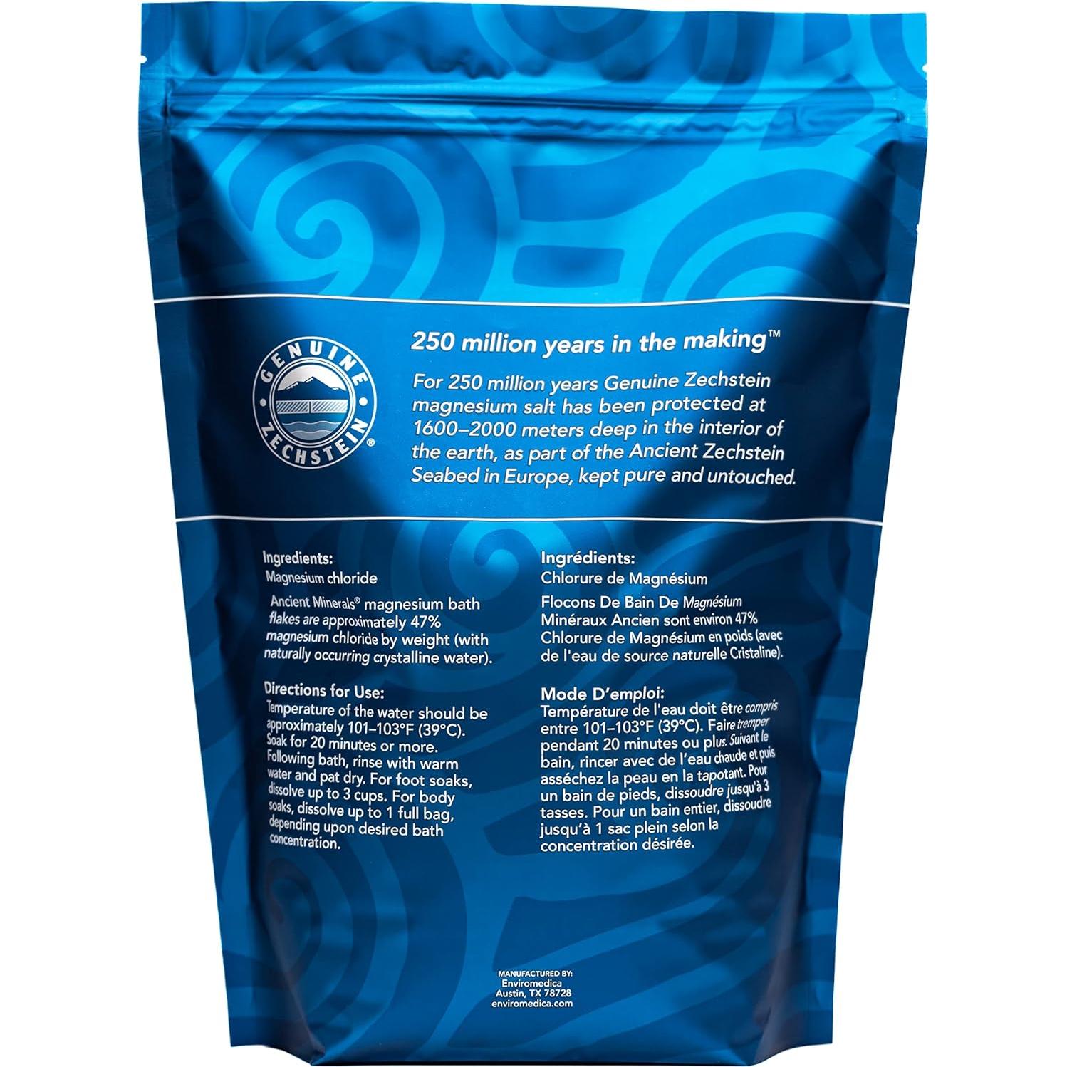 Flakes de Baño de Magnesio Minerales Antiguos 3.63 kg Sin Fragancia