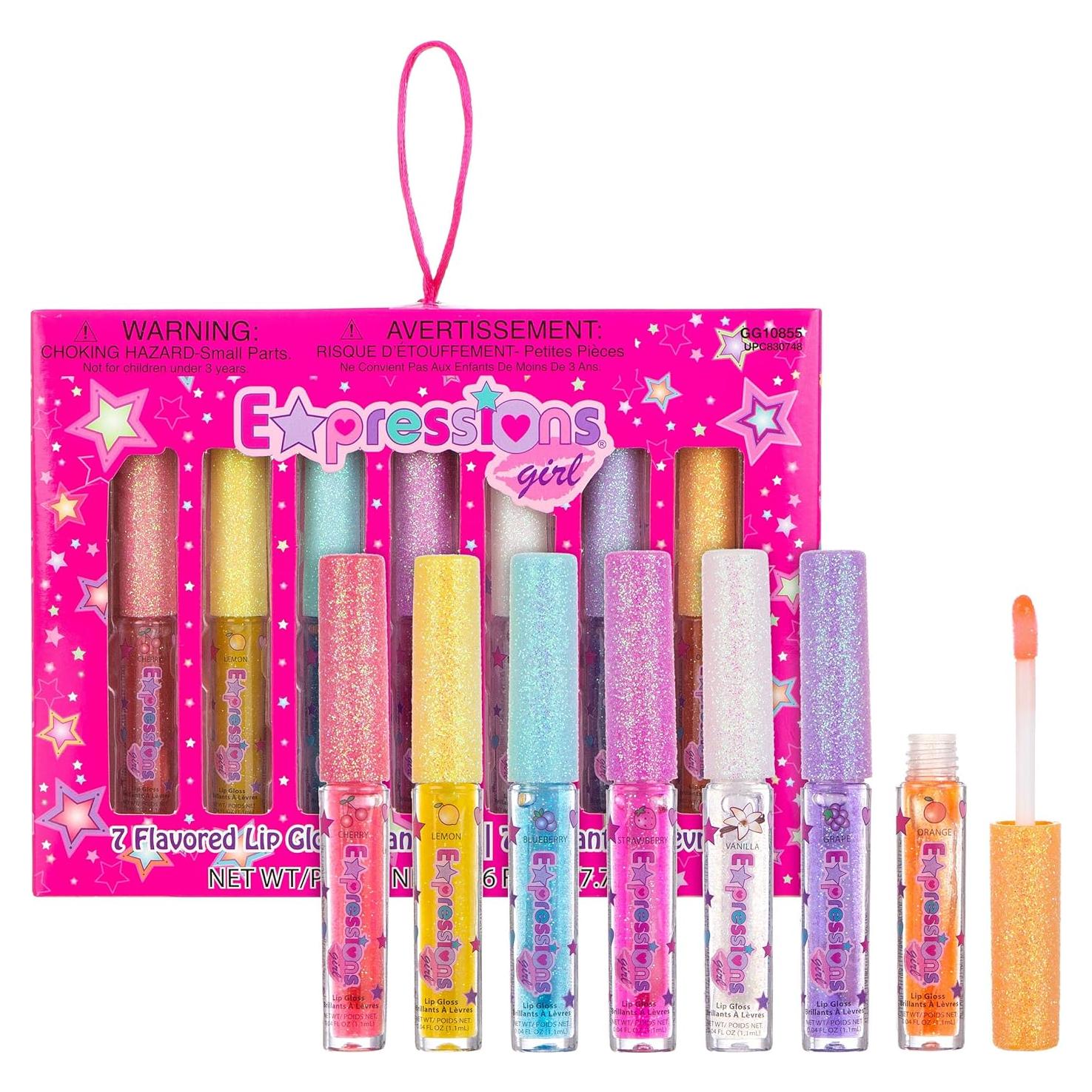 Set de Brillo Labial Frutal 7 Piezas Expressions Girl