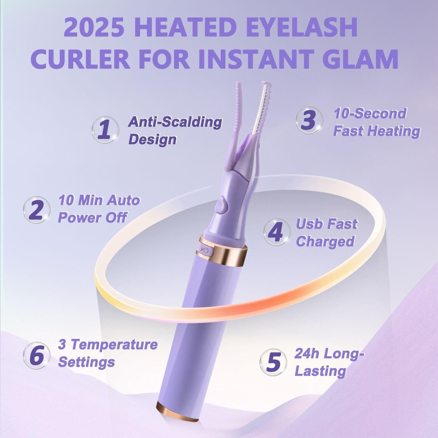 Rizador de Pestañas Eléctrico BUV Recargable USB 3 Temperaturas