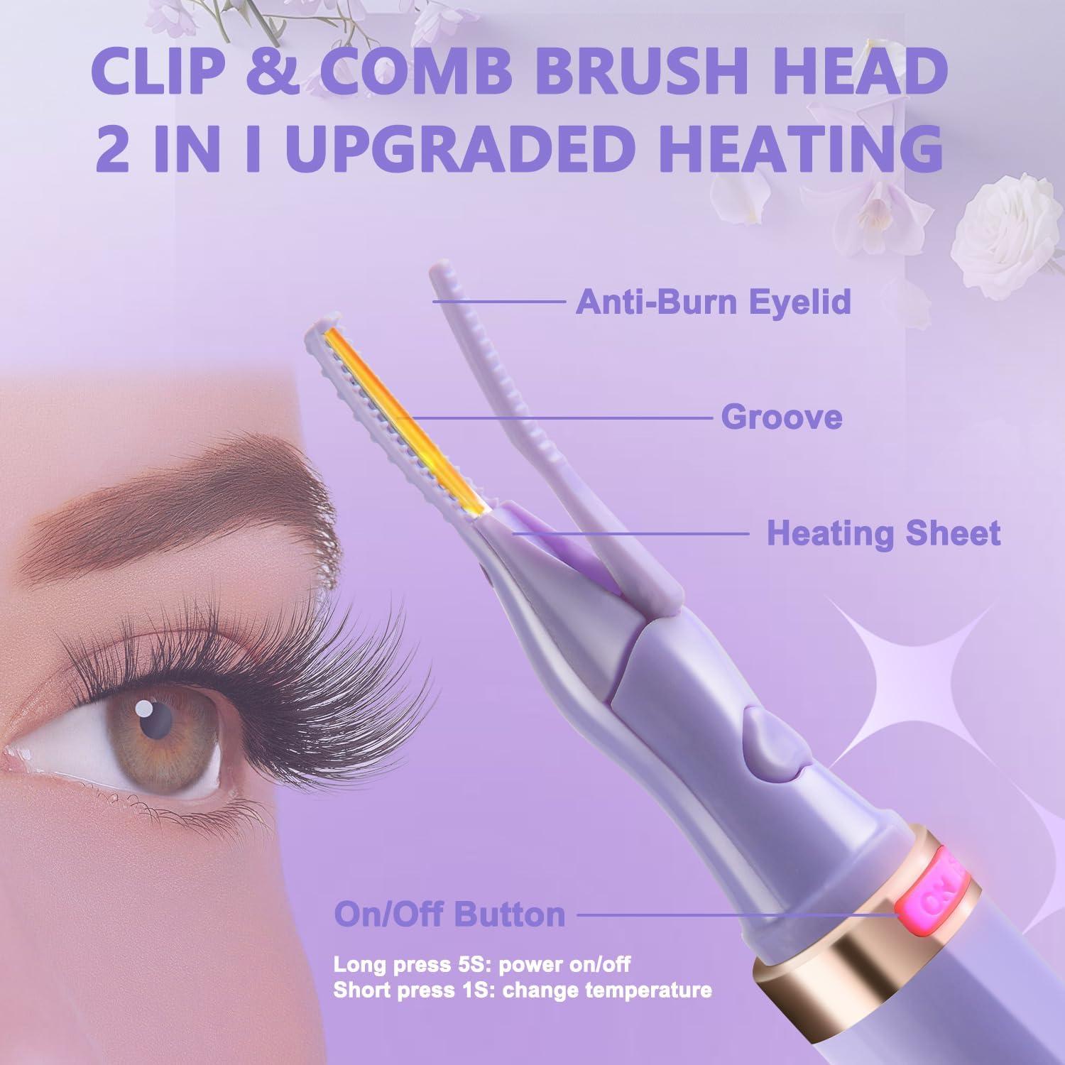 Rizador de Pestañas Eléctrico BUV Recargable USB 3 Temperaturas