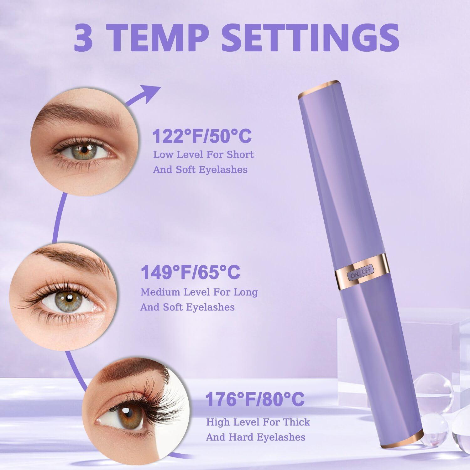 Rizador de Pestañas Eléctrico BUV Recargable USB 3 Temperaturas