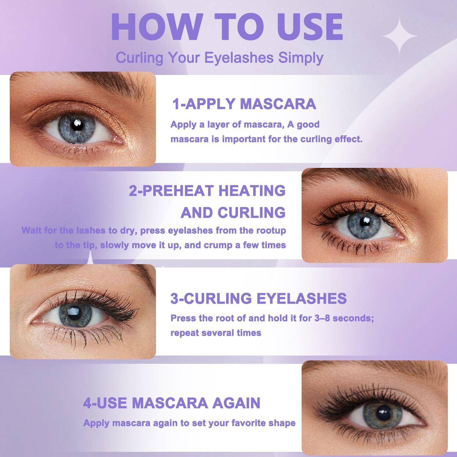 Rizador de Pestañas Eléctrico BUV Recargable USB 3 Temperaturas