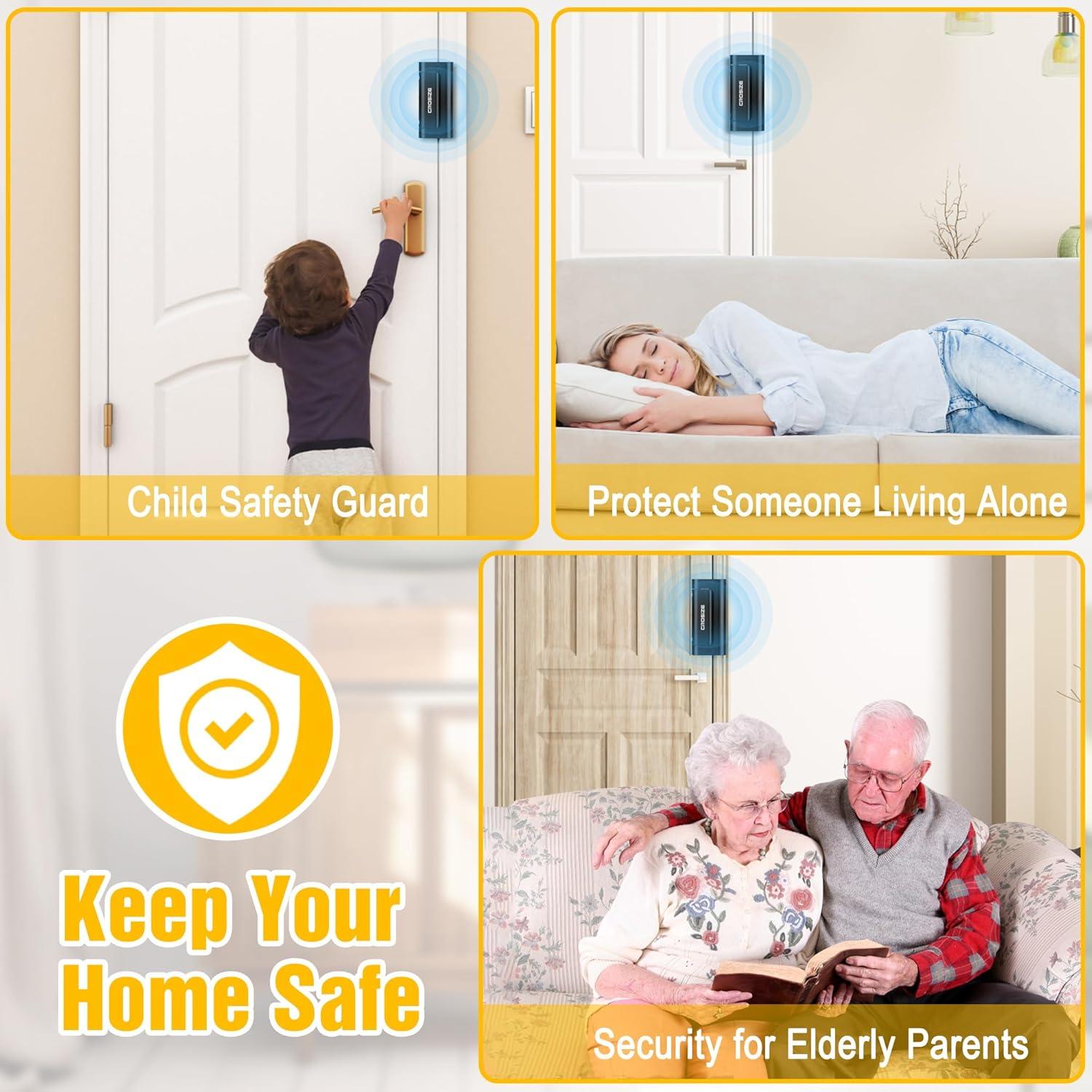 Cerradura de Seguridad Crosize para Puerta Interior Negra