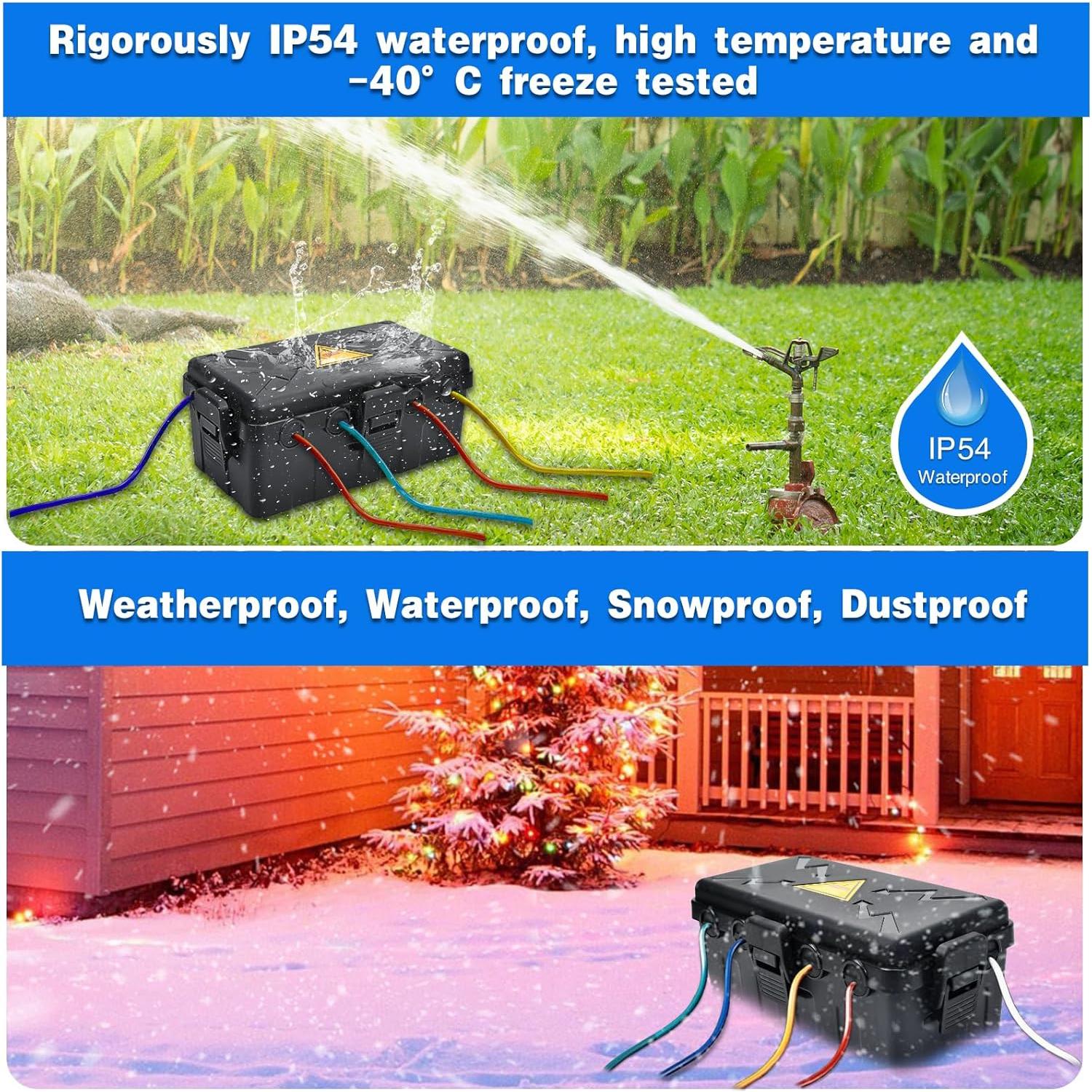 Caja Eléctrica Exterior Hrensaw IP54 26.9x14x11.4 cm Negra