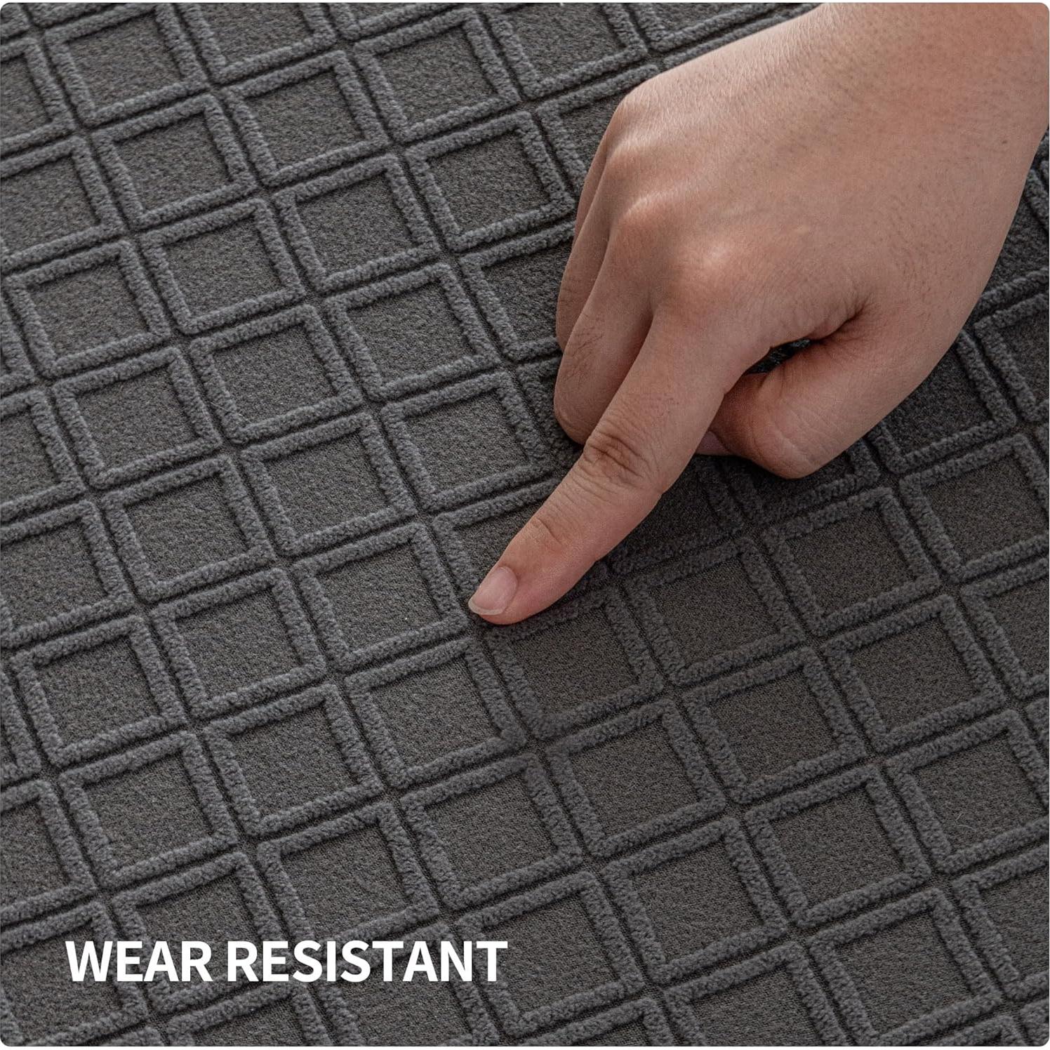 Funda de Sofá Lavable QIANMEW XL Gris Oscuro para Sofá Seccional