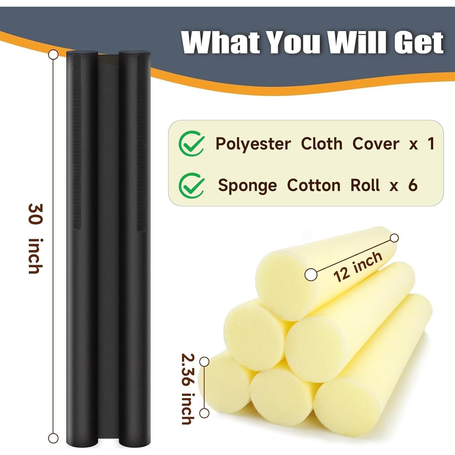 BlissTrends Door Draft Stopper Covers Gaps up to 2.36", Draft Stopper for Bottom of Door Soundproof, Windproof, Dustproof, Block Light, Insect Resistant, Under Door Draft Stopper 30 Inch (Black)