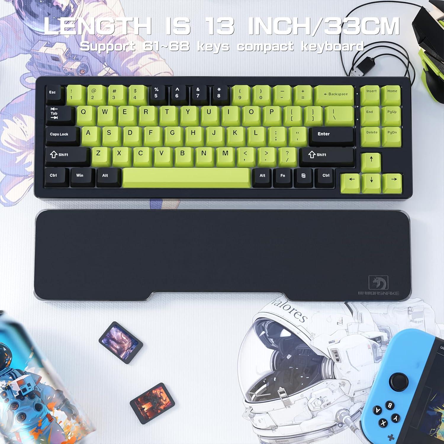 Reposamuñecas Ergonómico SELORSS de Acrílico Negro 30.5cm