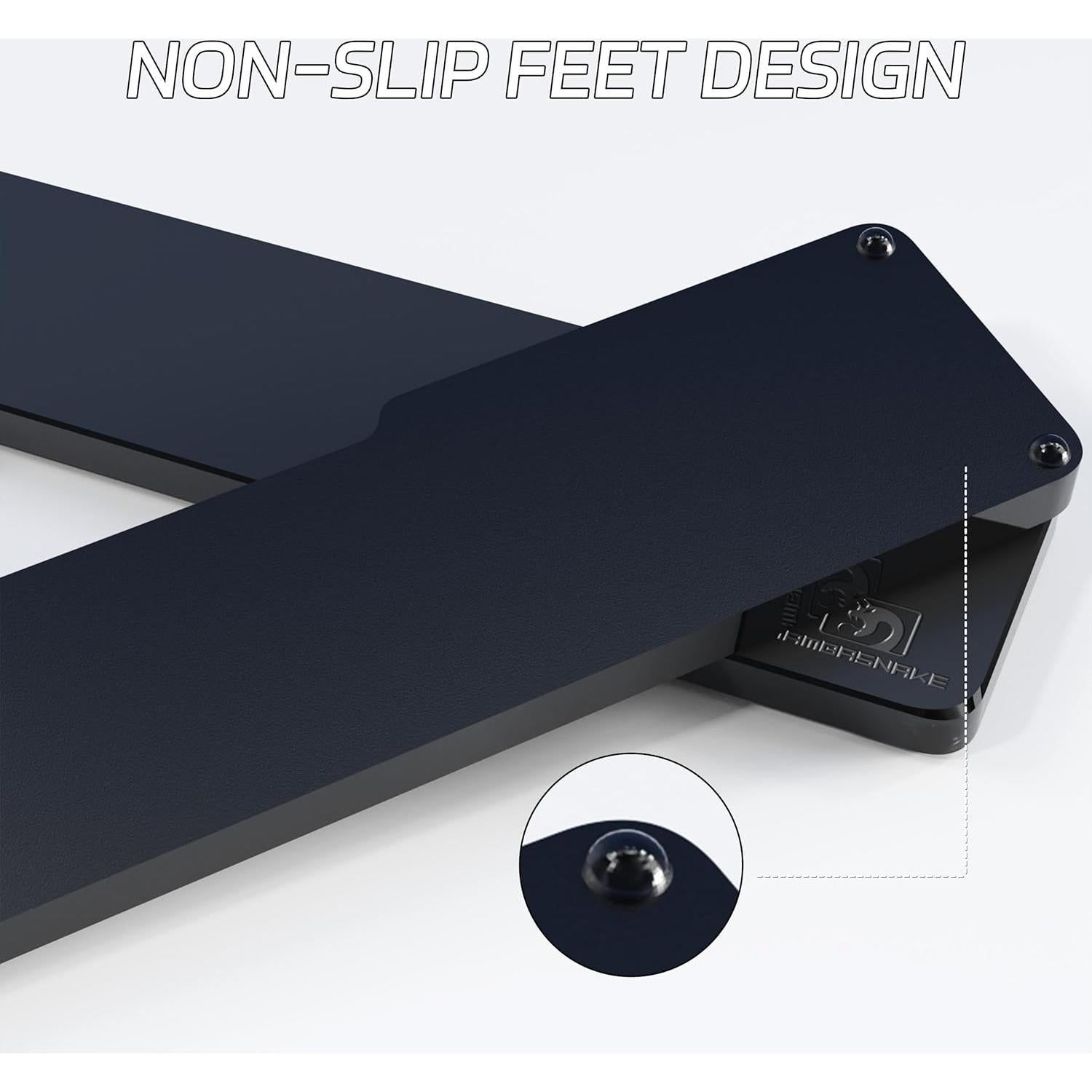 Reposamuñecas Ergonómico SELORSS de Acrílico Negro 30.5cm