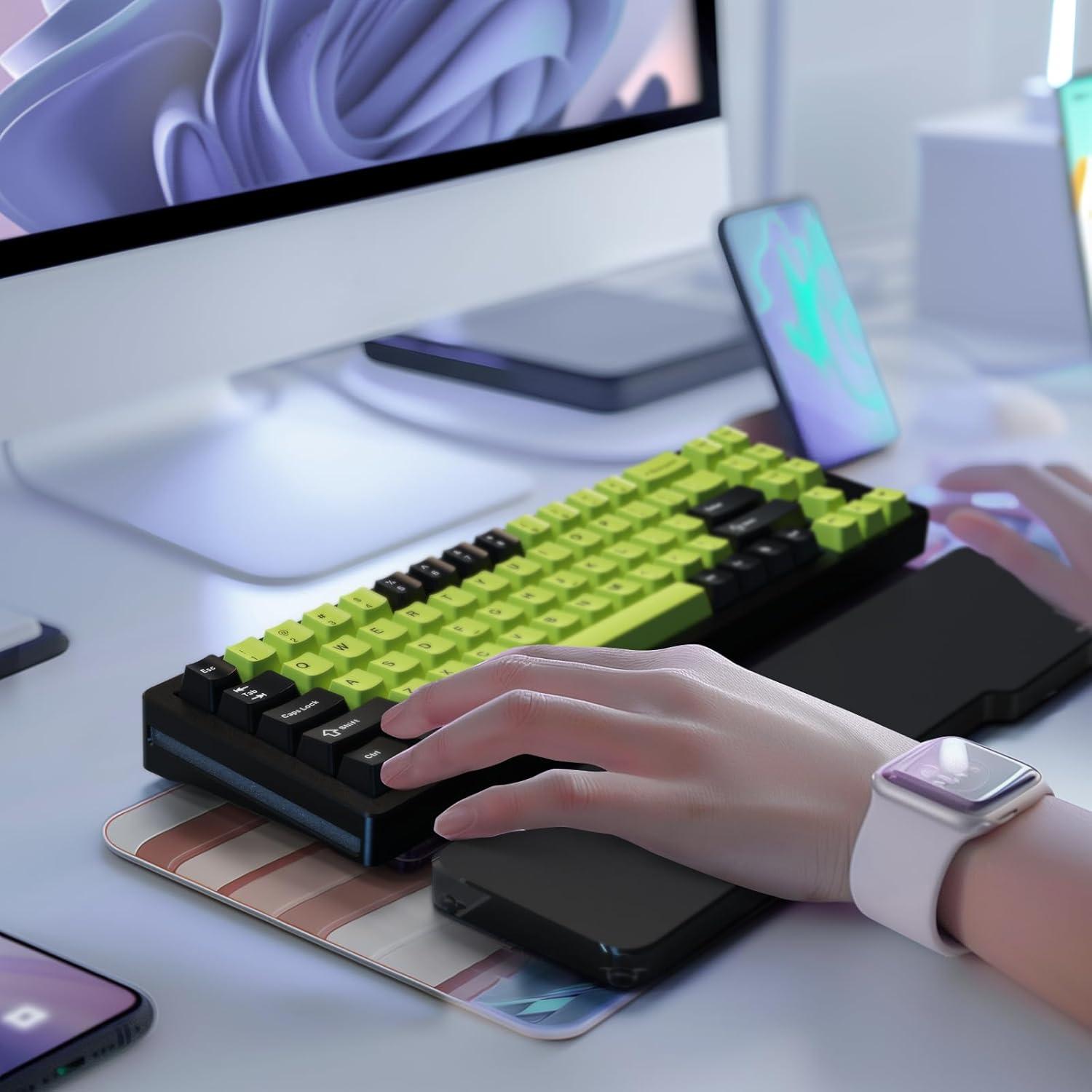 Reposamuñecas Ergonómico SELORSS de Acrílico Negro 30.5cm