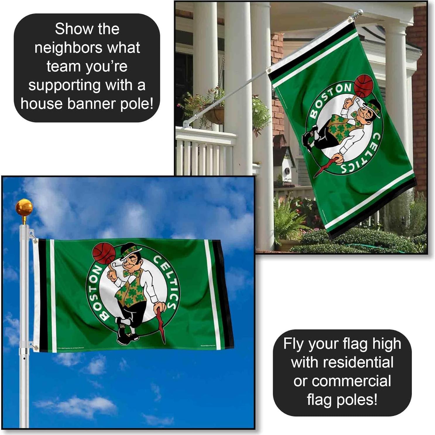 Bandera WinCraft Boston Celtics 91x152 cm con Ojales