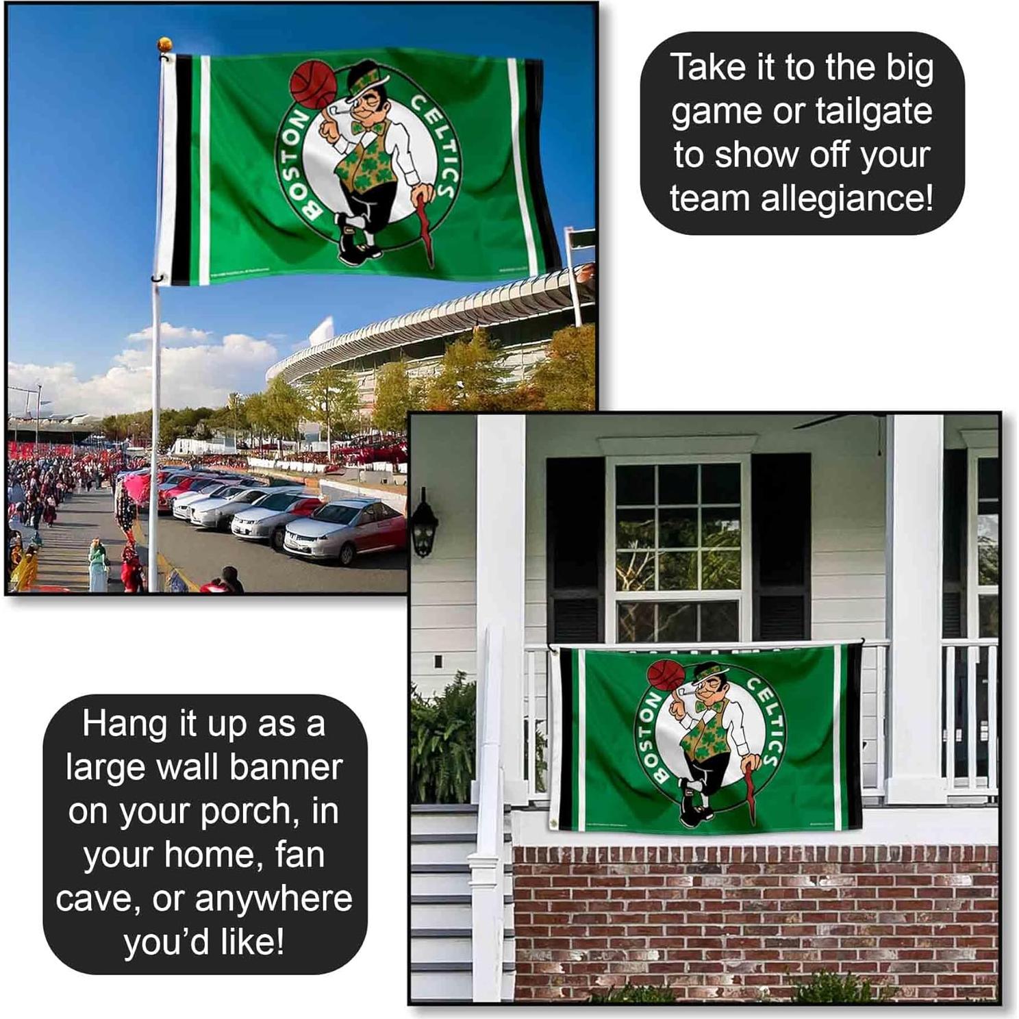 Bandera WinCraft Boston Celtics 91x152 cm con Ojales
