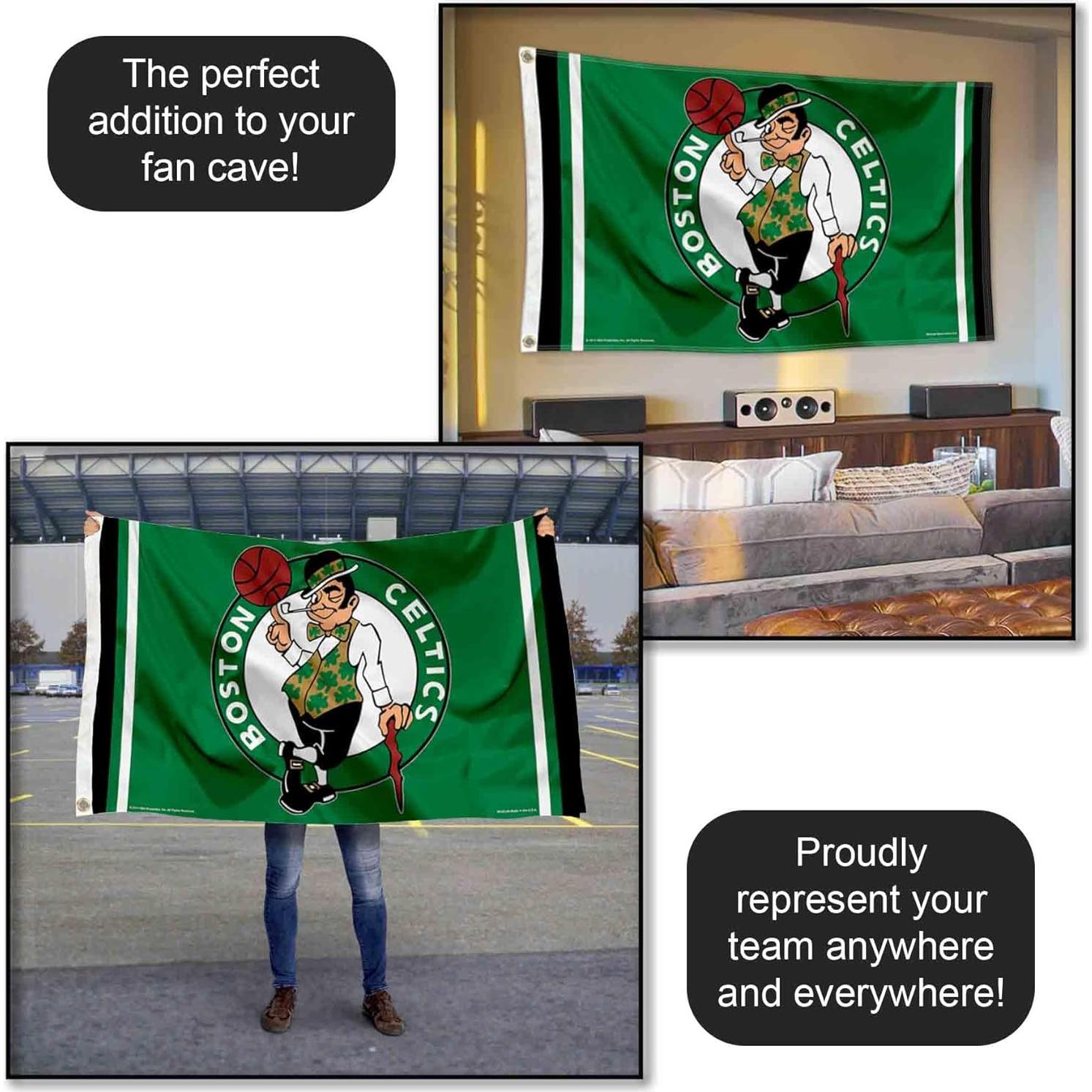 Bandera WinCraft Boston Celtics 91x152 cm con Ojales