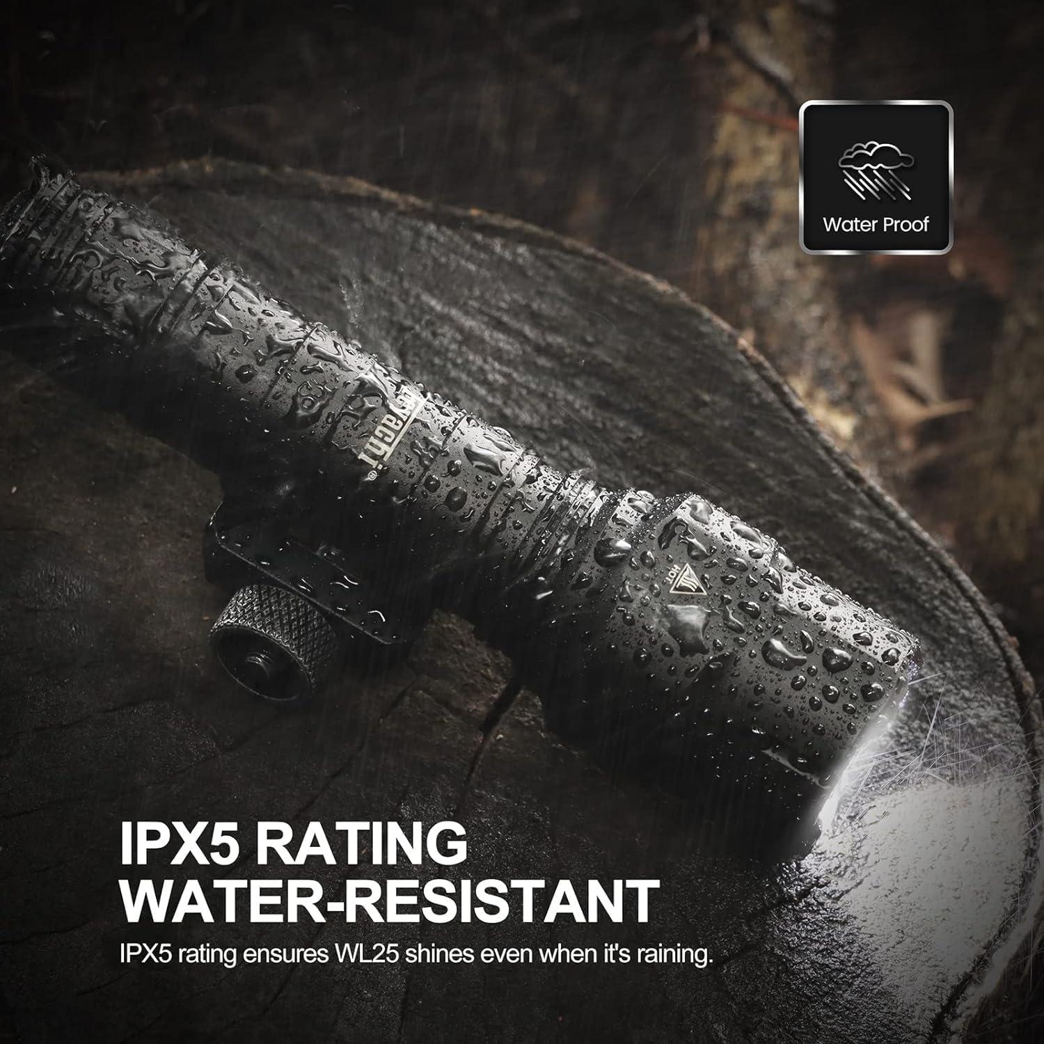 Linterna Táctica Feyachi WL25 1200 Lúmenes LED Impermeable