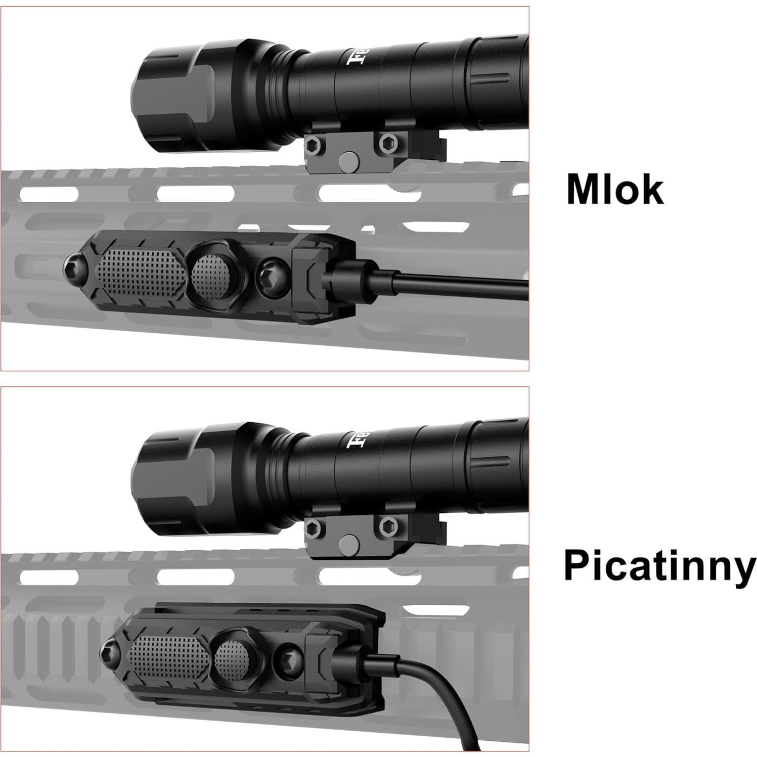 Linterna Táctica Feyachi WL25 1200 Lúmenes LED Impermeable