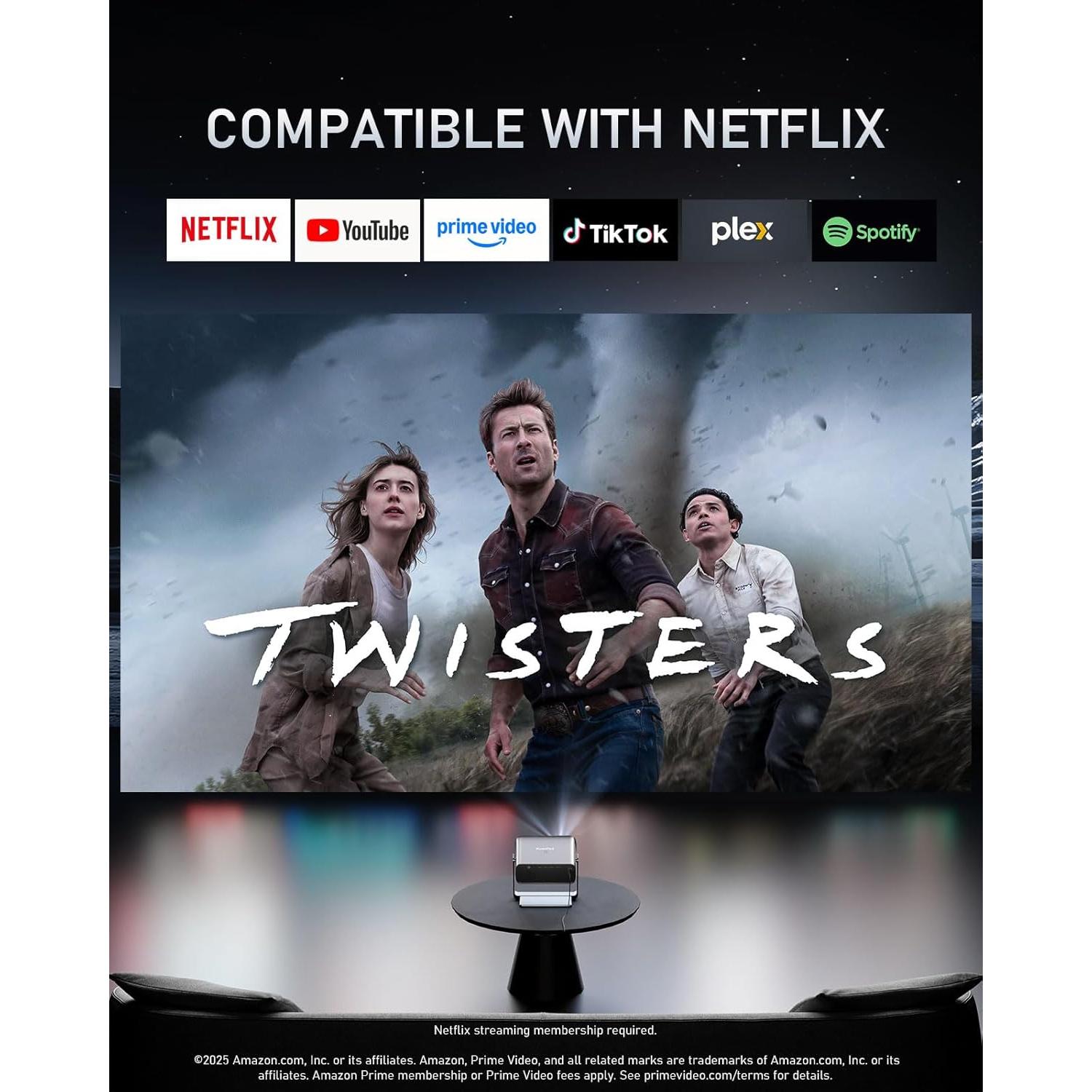 Proyector XuanPad Full HD 1080P Portátil WiFi Bluetooth 6