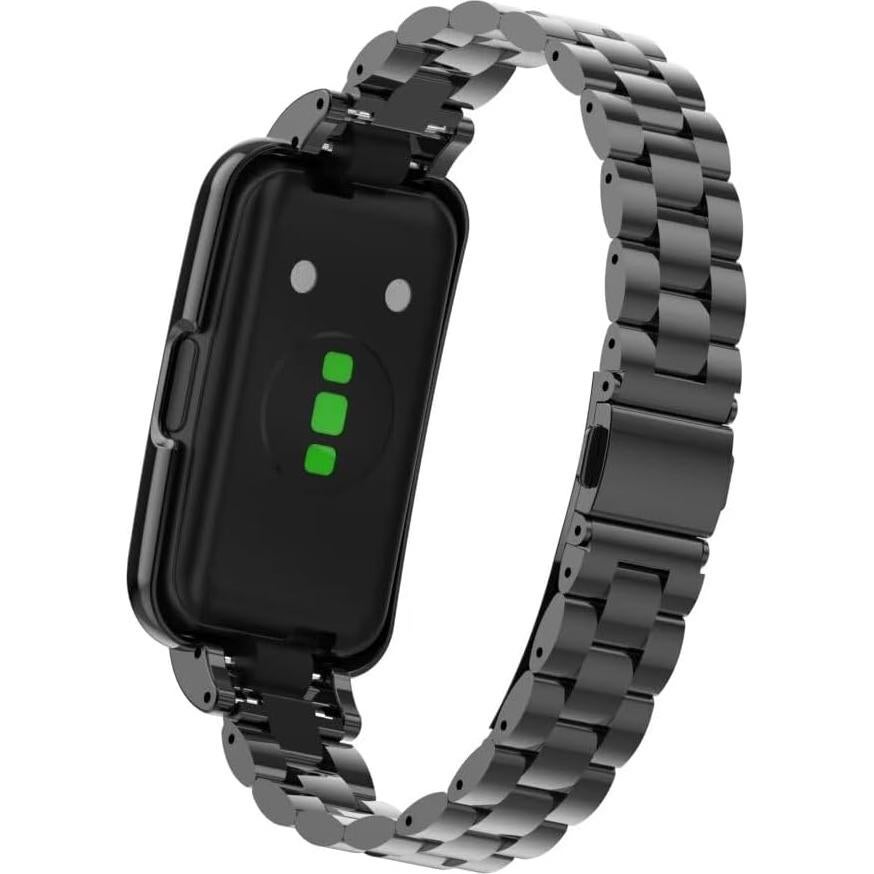 Correa de Acero Inoxidable para Huawei Band 7/8/9/10 - Negro