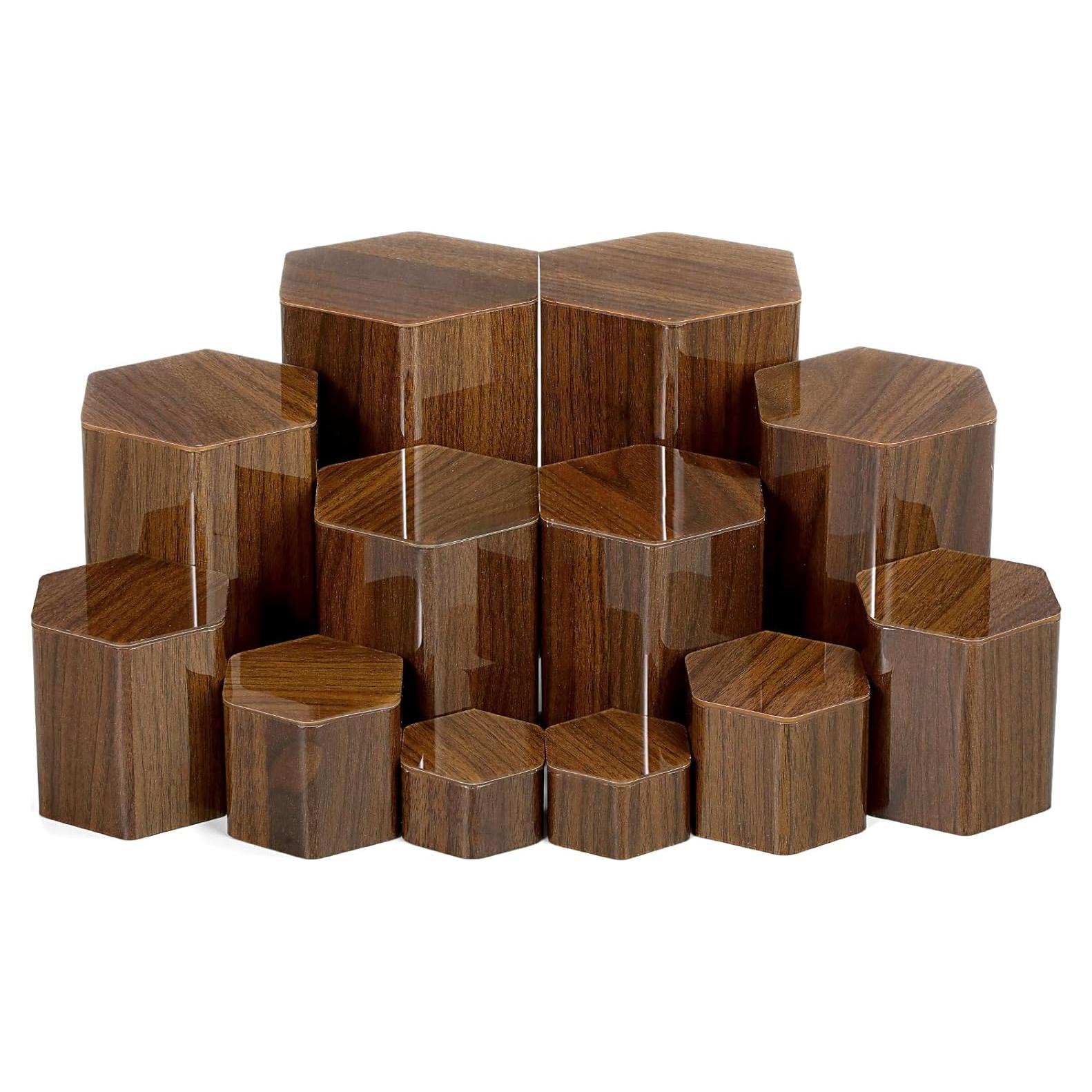 Soportes de Exhibición Acrílicos Hexagonales Jetec - 12 Pcs