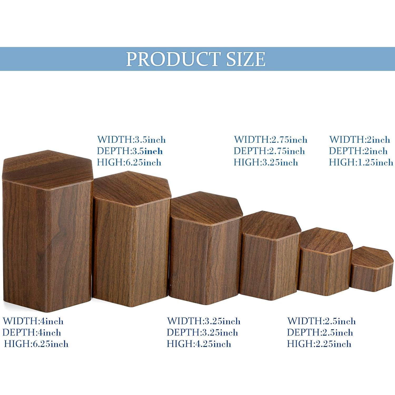 Soportes de Exhibición Acrílicos Hexagonales Jetec - 12 Pcs