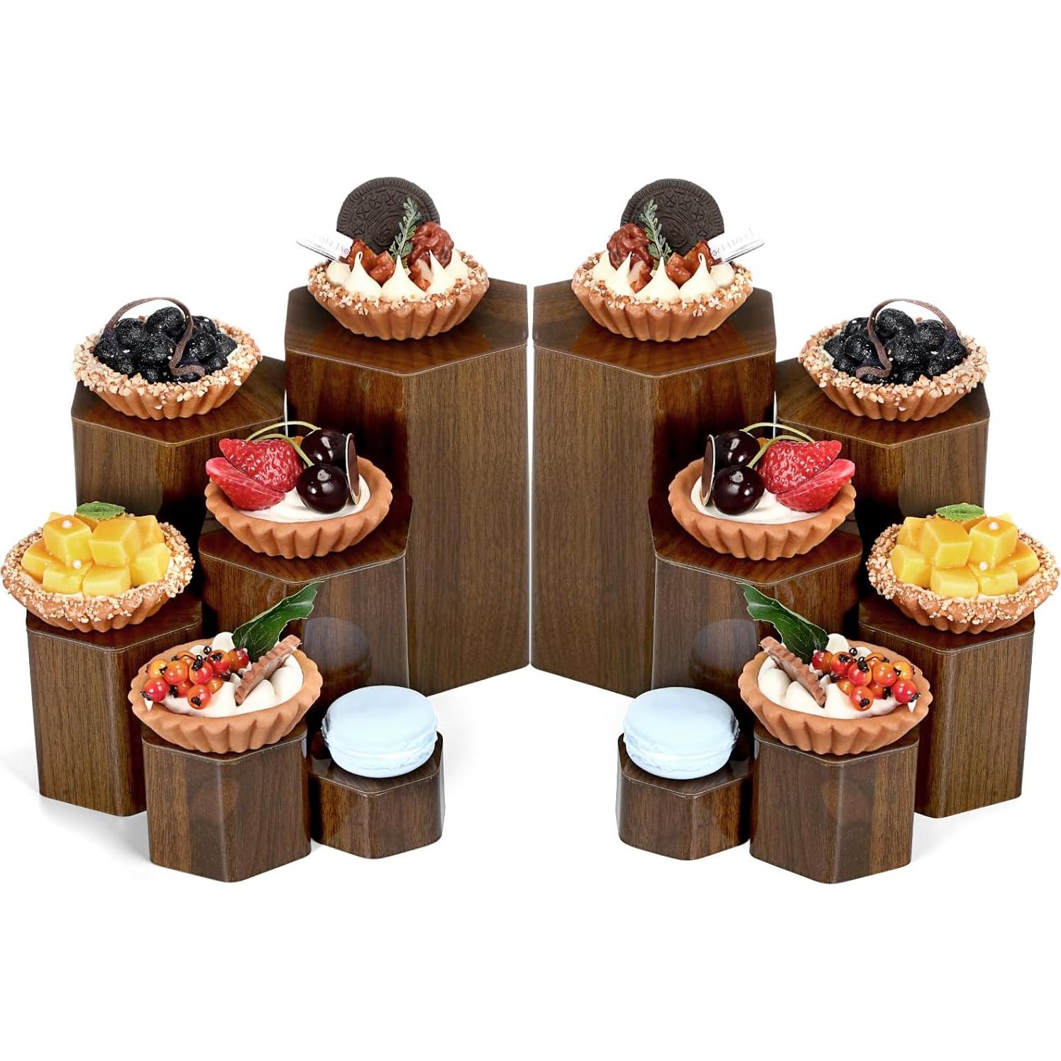 Soportes de Exhibición Acrílicos Hexagonales Jetec - 12 Pcs