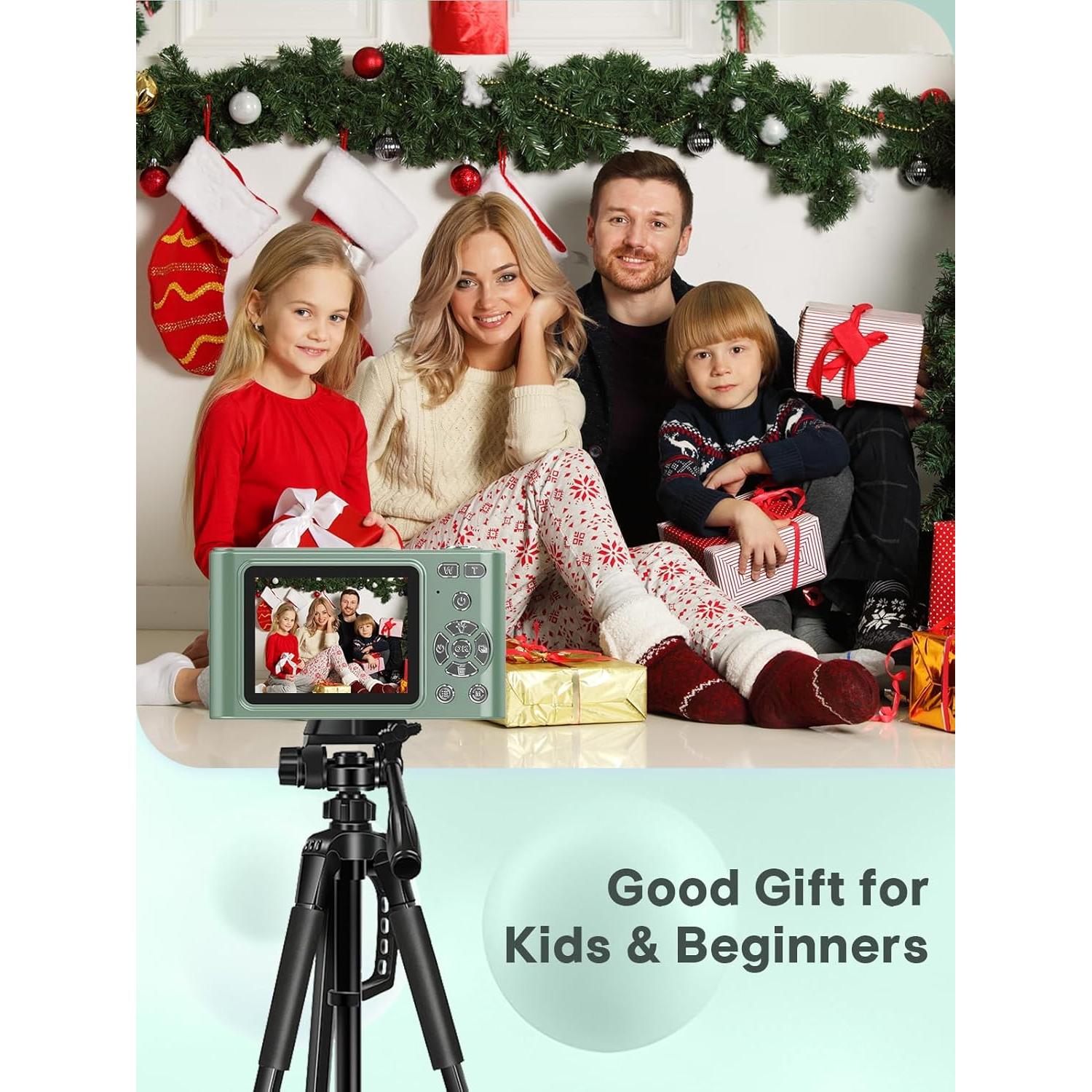 Cámara Digital VYNCS H15 para Niños 1080P Zoom 16X Verde