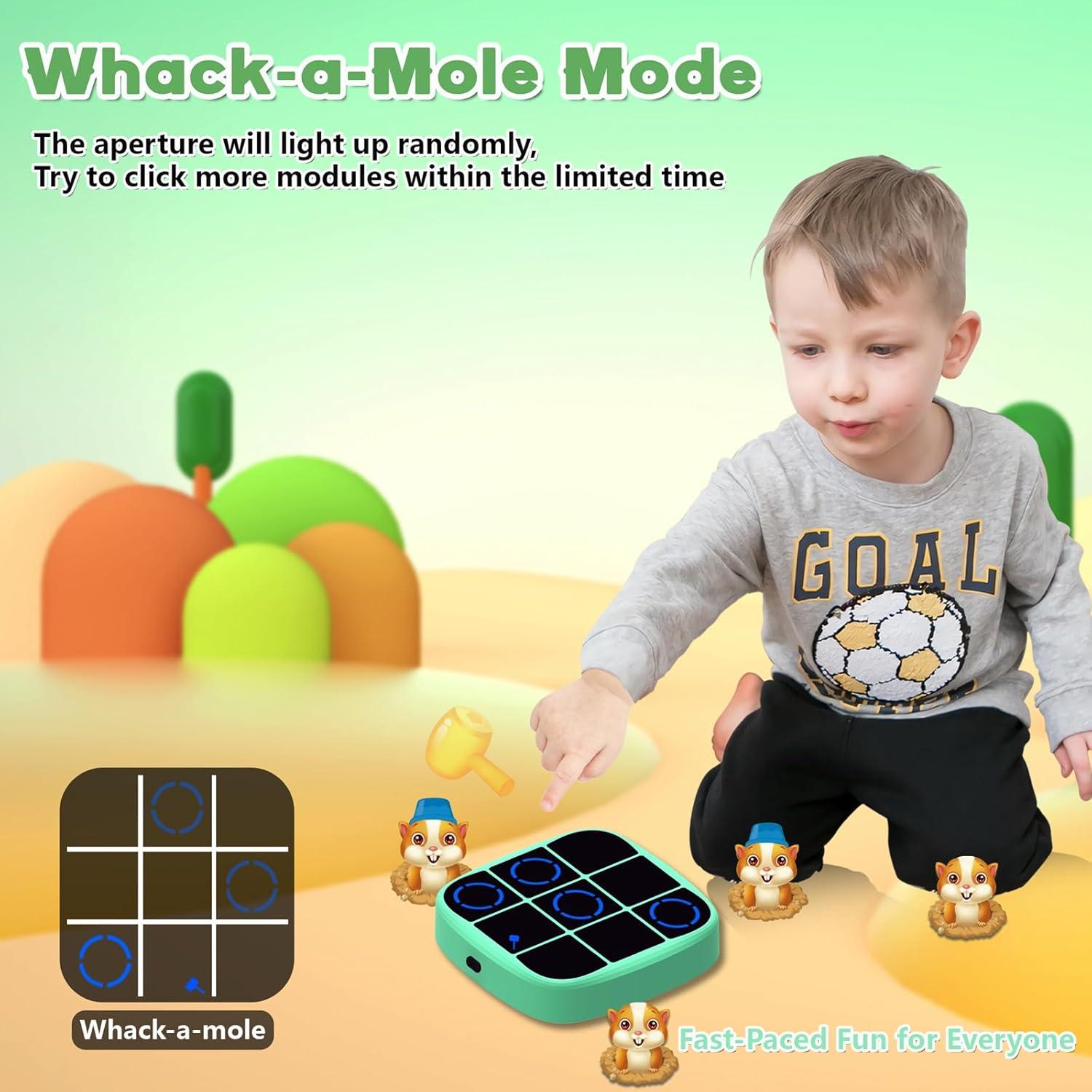 Juego Electrónico Tres en Raya Portátil Yemona 4 en 1