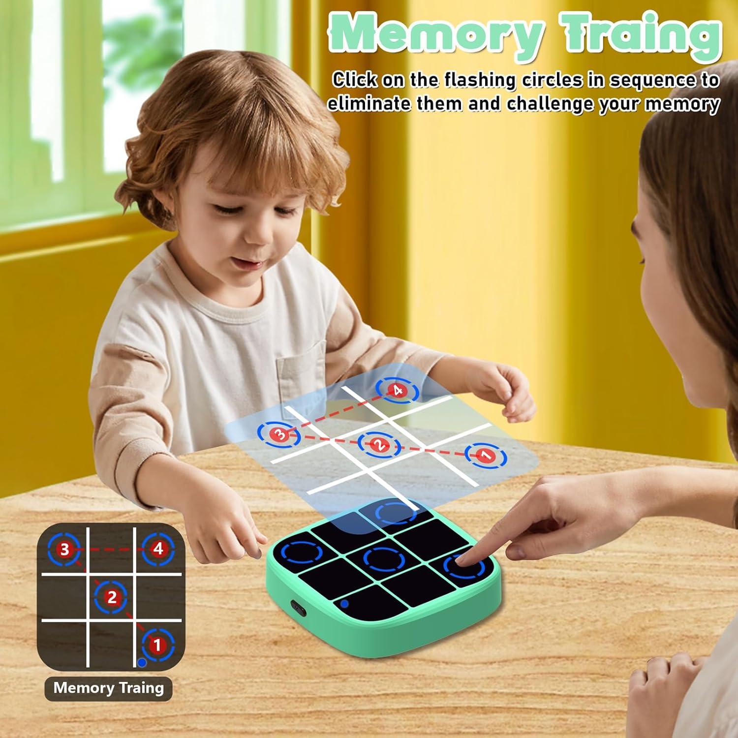 Juego Electrónico Tres en Raya Portátil Yemona 4 en 1