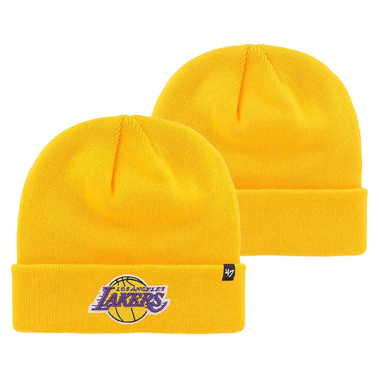 Gorro de Punto NBA 47 Brand Unisex Amarillo Lakers Talla Única