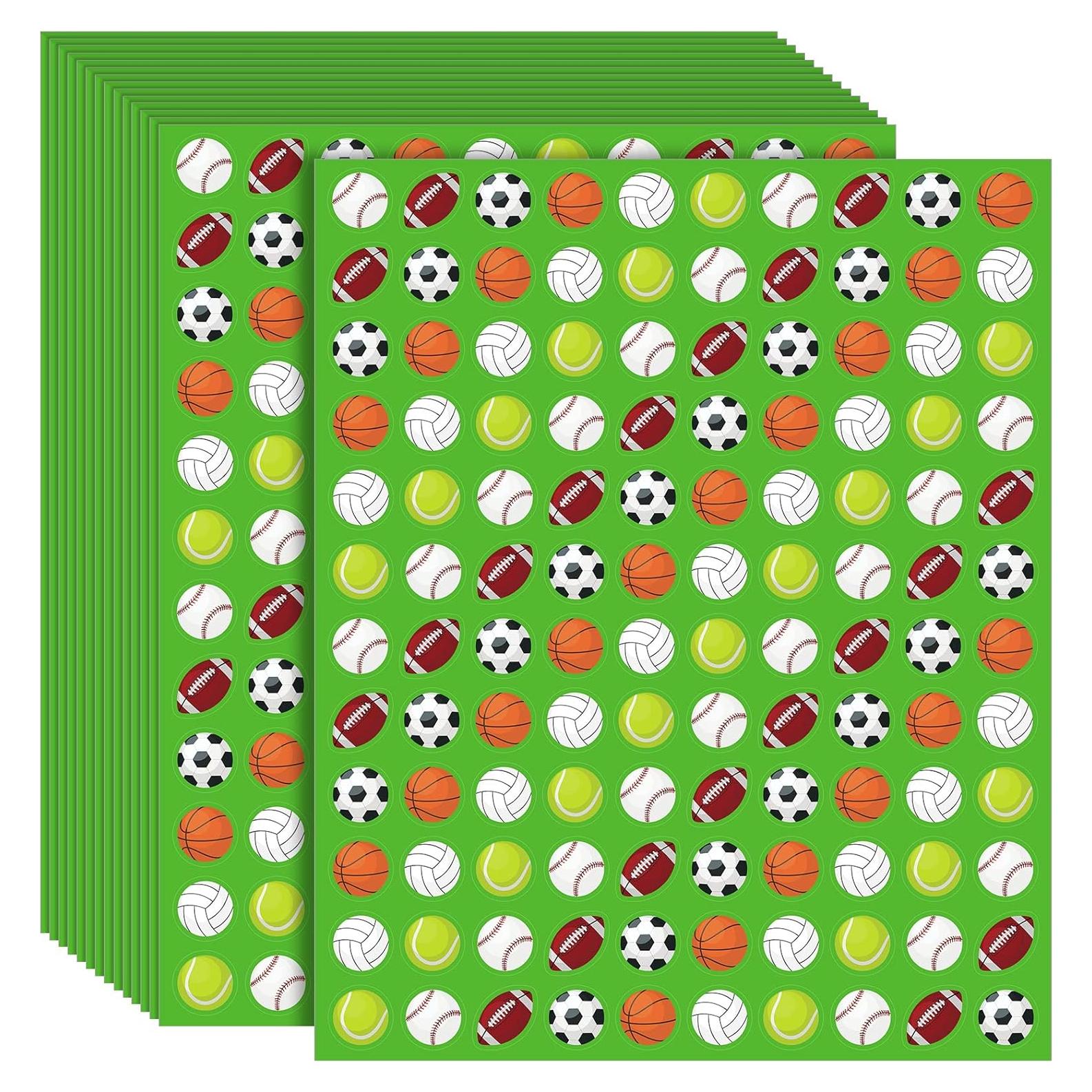3000 Calcomanías Deportivas Geyee para Niños Multicolor