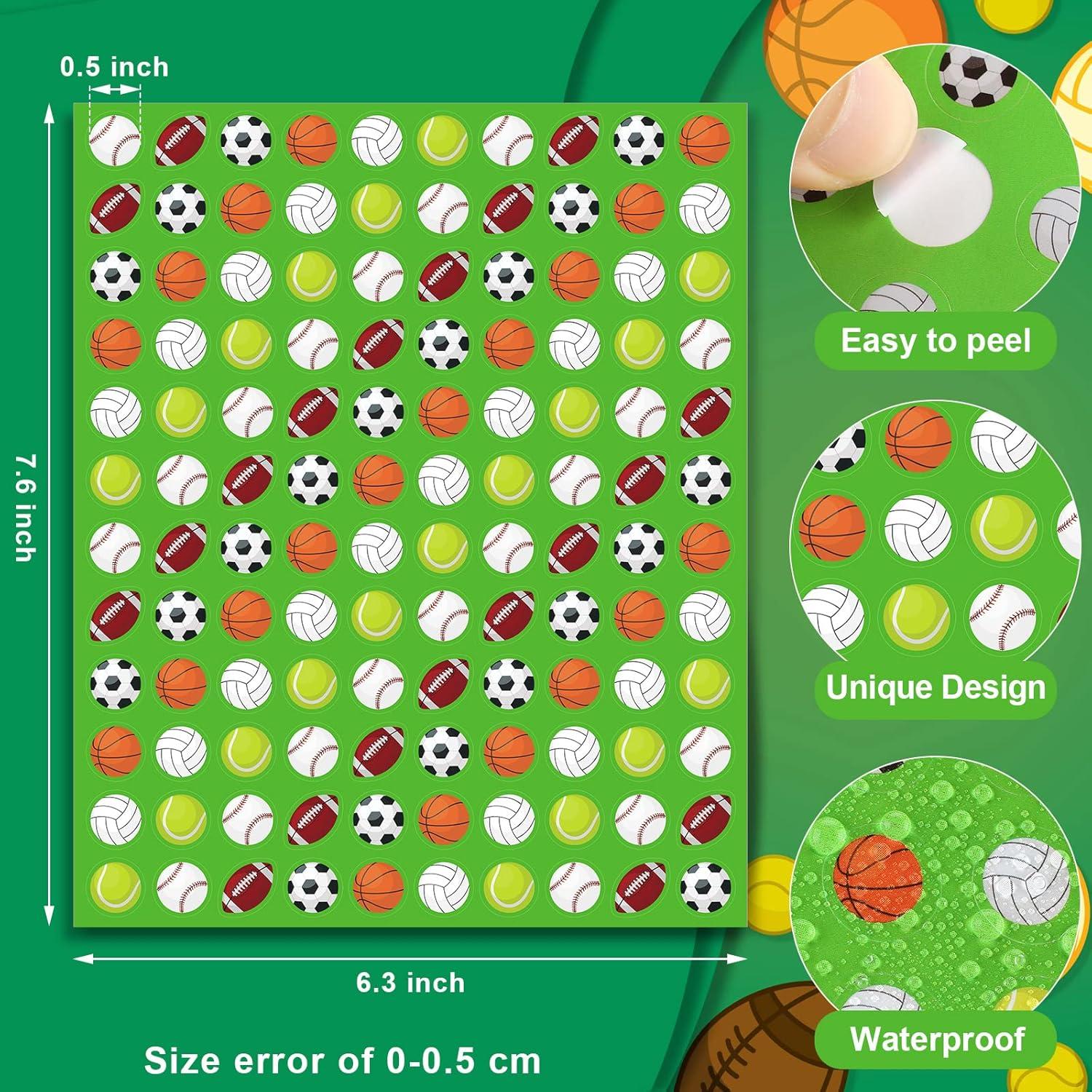 3000 Calcomanías Deportivas Geyee para Niños Multicolor